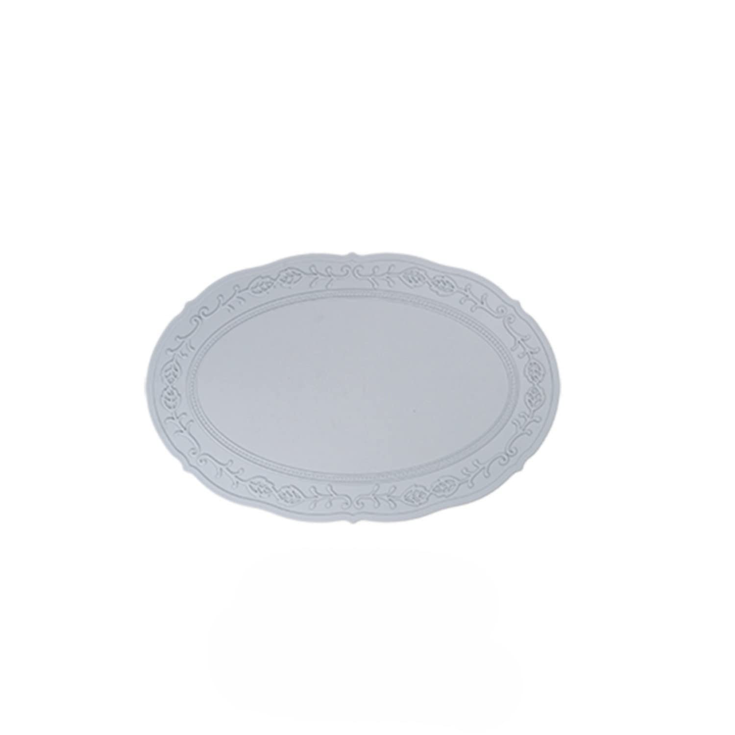 Waterproof Silicone Round Placemats for Dining Table - Non-Slip Kitchen Table Mats for Home Decor, Dinner Parties & Daily Use (Set of 1)