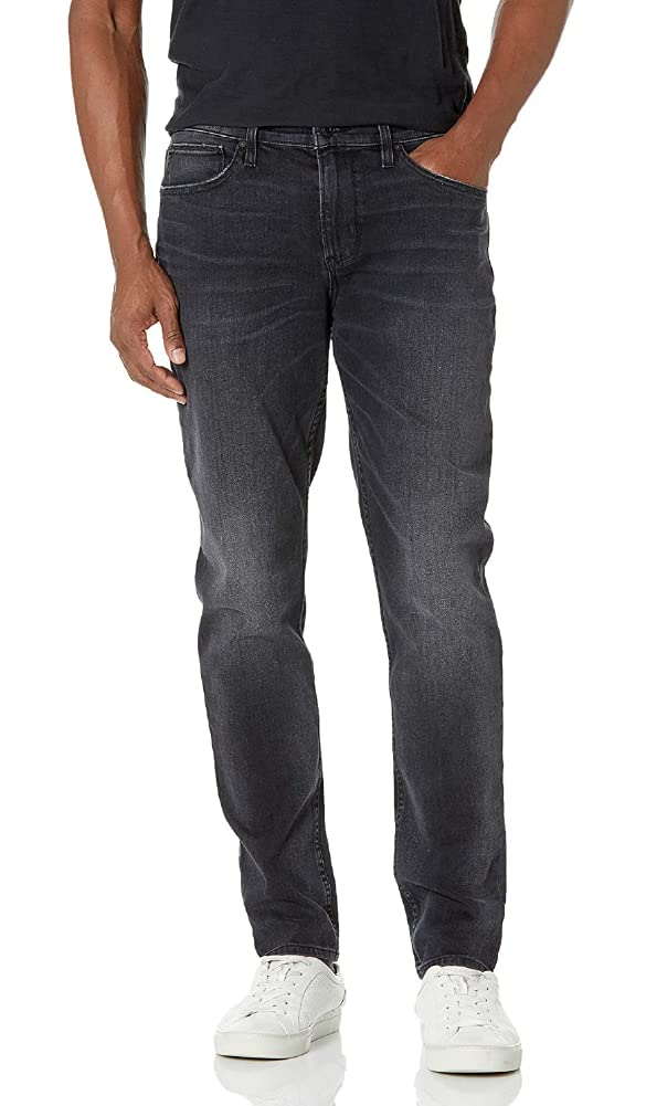 Hudson Jeans Men's Axl Slim Fit Stretch Denim Jeans - Black, Size 40 | Comfortable & Stylish for Casual Wear, Office & Night Out