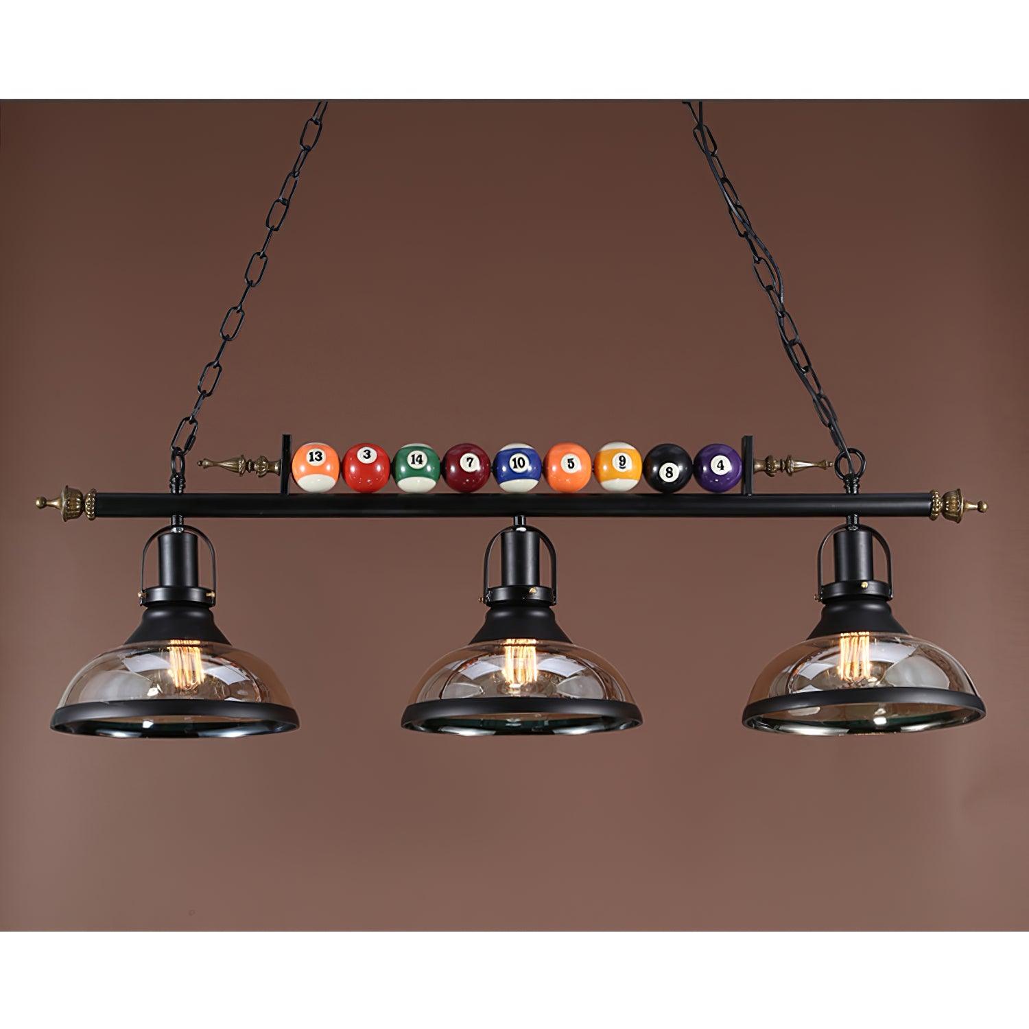 Elegant Kasha Billiard Chandelier - Classic Pool Table Lighting Fixture for Game Rooms & Man Caves | Perfect for Billiard Halls & Home Bars