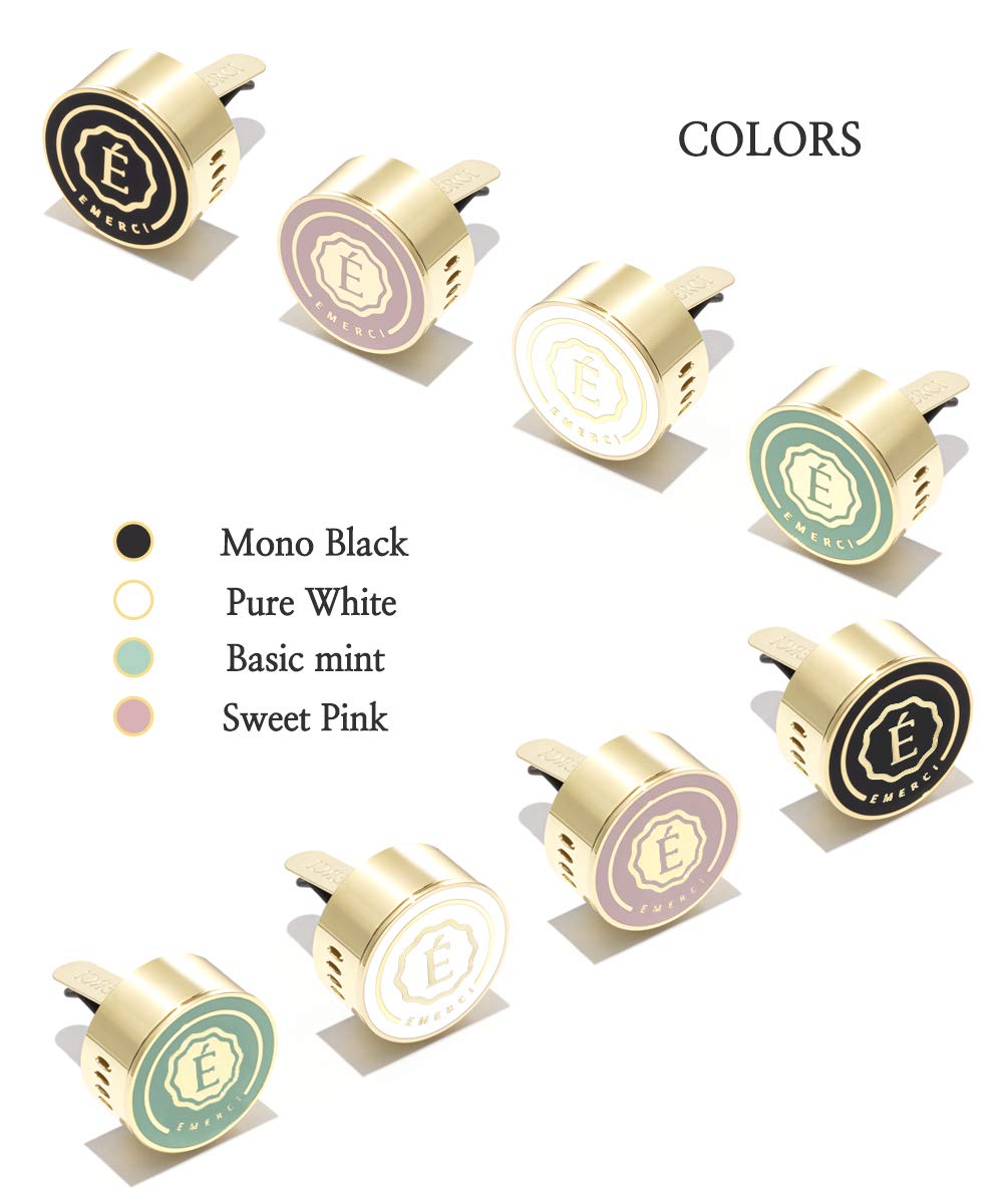Premium Magnetic Car Air Freshener Vent Clip - Luxury Aromatherapy Diffuser with Terracotta Mint Arpege Scent | Alloy Design for Cars, Trucks & SUVs | Long-Lasting Fragrance for Road Trips & Daily Commute