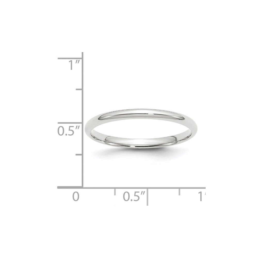 10K White Gold 2mm Lightweight Comfort Fit Wedding Band Ring for Men & Women - Perfect for Engagement, Anniversary, and Everyday Wear
