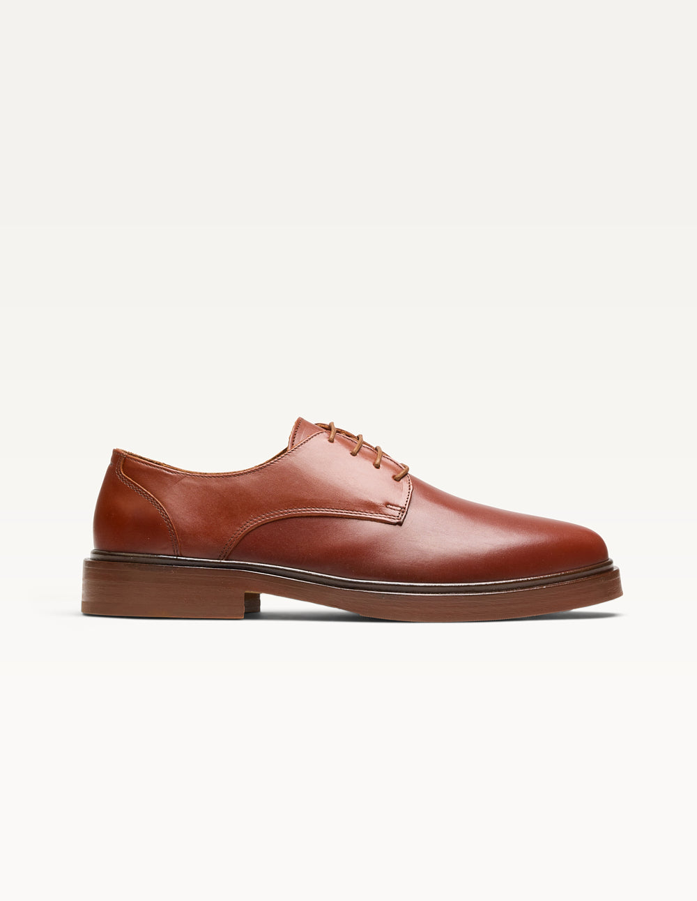 Premium Edgar Leather Derby Shoes in Cognac Brown – Stylish & Comfortable Men's Dress Shoes for Office, Weddings & Formal Events