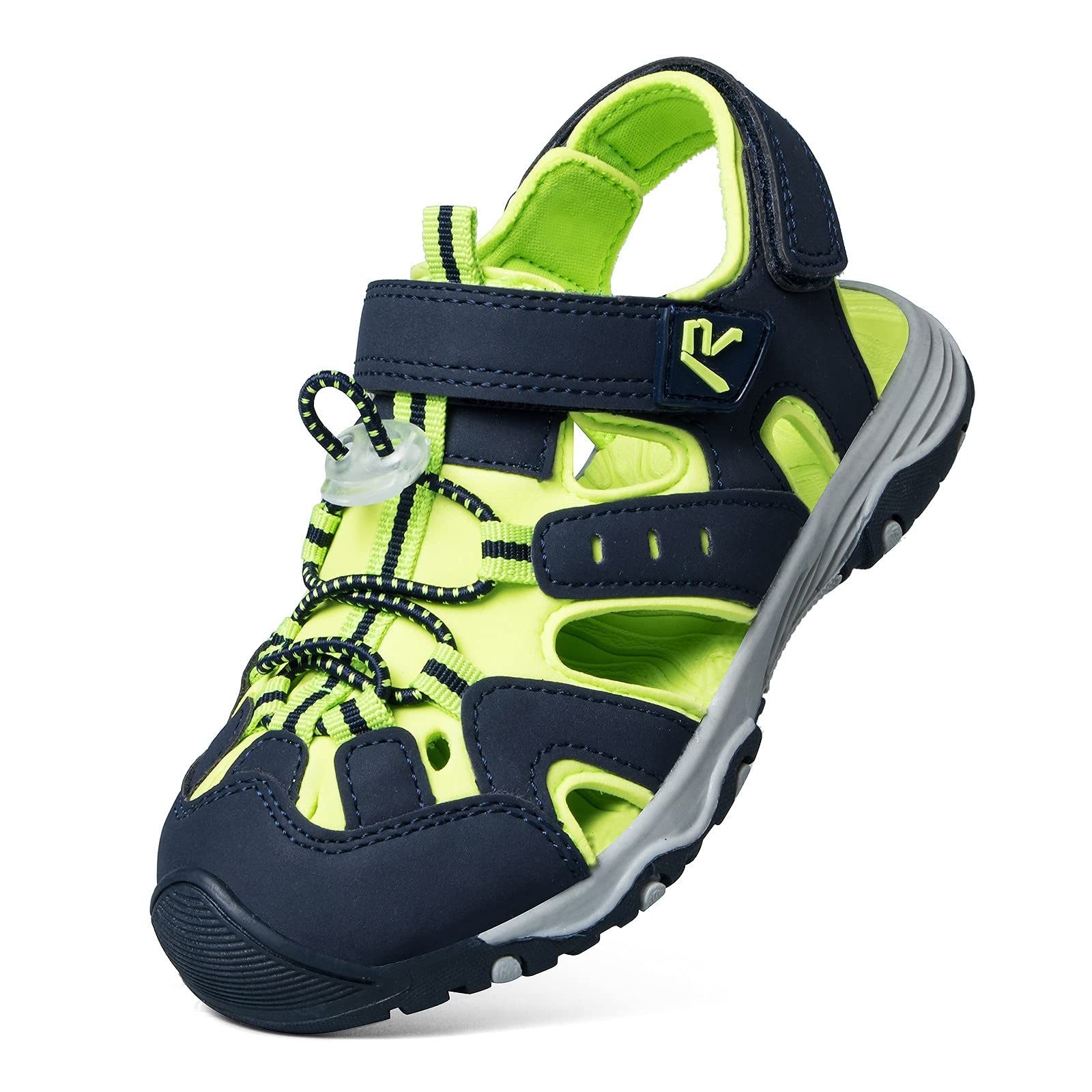 RUNSIDE Boys & Girls Closed-Toe Hiking Sandals - Breathable Water Shoes for Toddler, Little Kid & Big Kid - Outdoor Walking & Summer Beach Activities