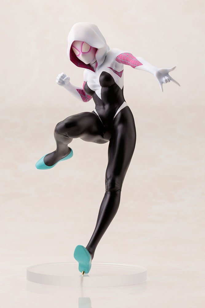 Kotobukiya Marvel Spider-Gwen Bishoujo Statue - Anime Collectible Figure for Home Decor & Marvel Fans Gift