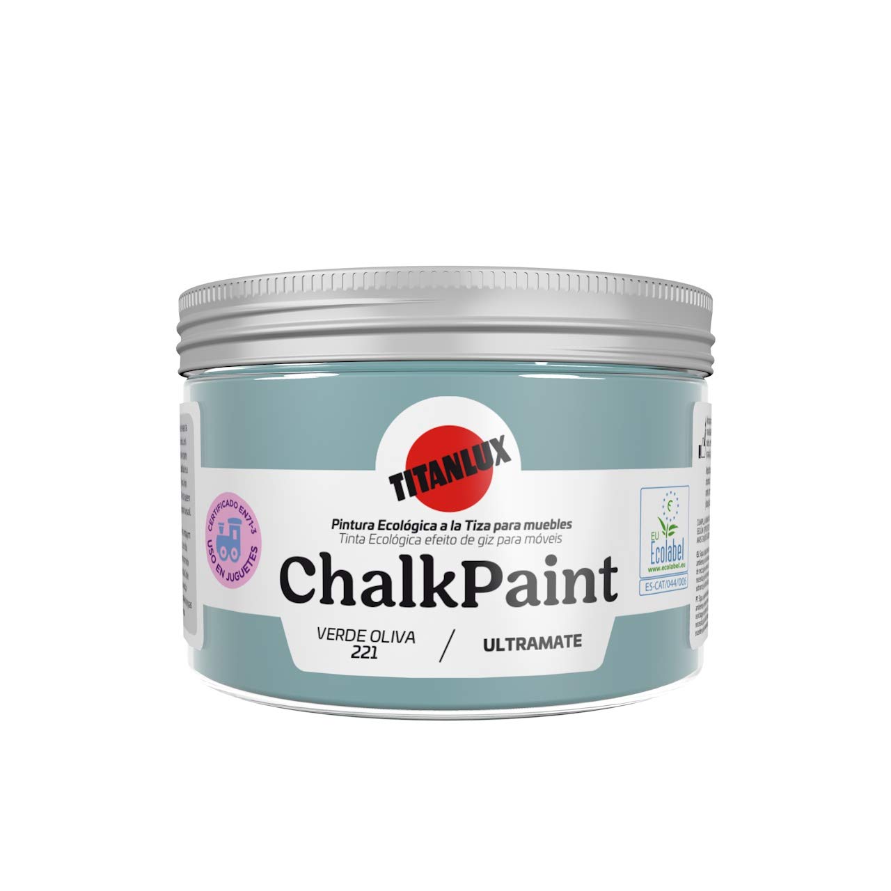 Titan Chalk Paint - 150ml Olive Green Matte Finish for Furniture & Home Decor - DIY Chalky Paint for Wood, Metal, and Walls - Perfect for Shabby Chic, Vintage & Distressed Looks