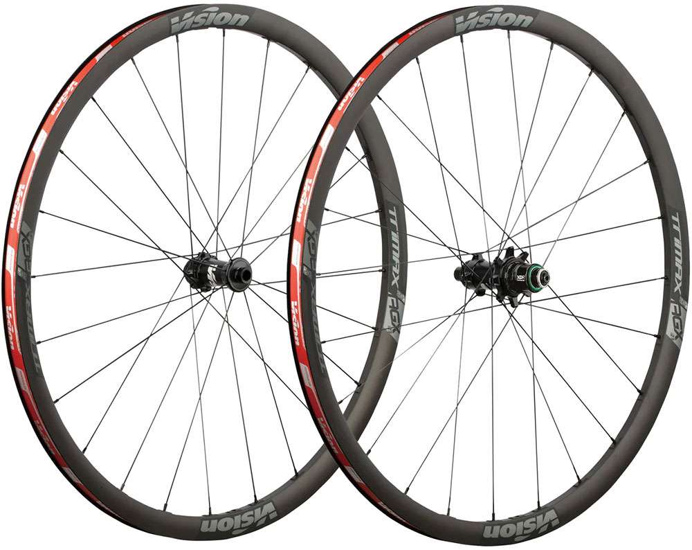 Vision TriMax i23 Aero Gravel TL Wheelset - Lightweight Carbon Fiber Wheels for Gravel & Road Biking - Perfect for Off-Road Adventures & Long-Distance Cycling