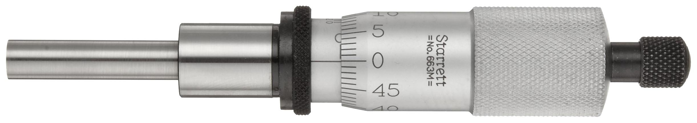 Starrett V663MRL Heavy Duty Micrometer Head 0-25mm (0-1
