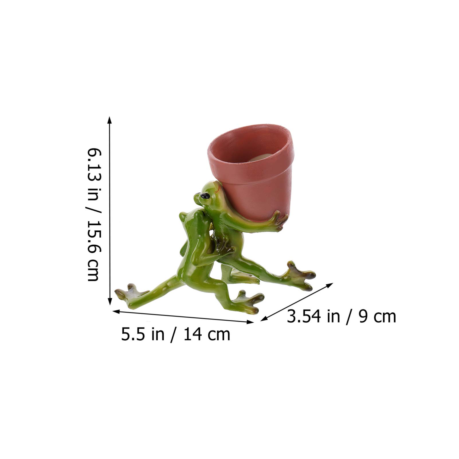 Ceramic Frog Succulent Planter - Decorative Animal Flower Pot for Bonsai, Air Plants & Fairy Gardens - Perfect for Office Desk & Home Decor