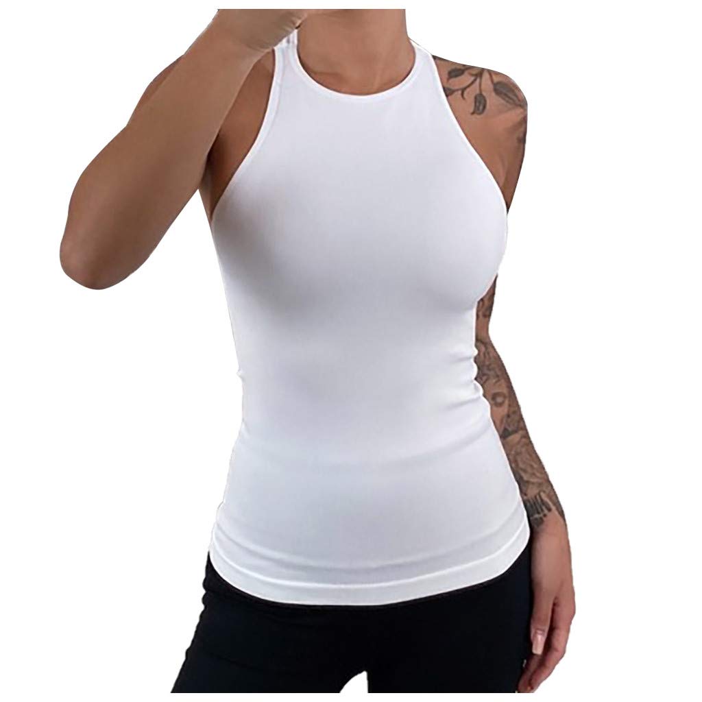 Women's Casual Baggy Vest Tank Top - Sleeveless Pullover Blouse for Summer