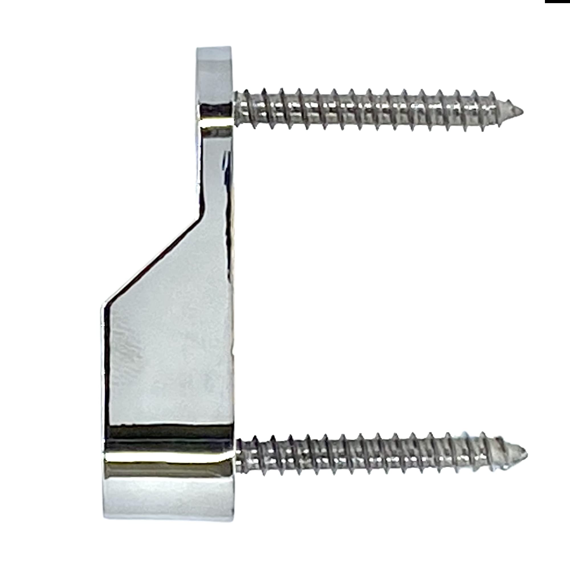 Oval Closet Rod End Supports - Screw-On Type 15mm x 30mm - Polished Chrome (4 Pack) - Perfect for Wardrobe, Walk-In Closet & Clothing Organization