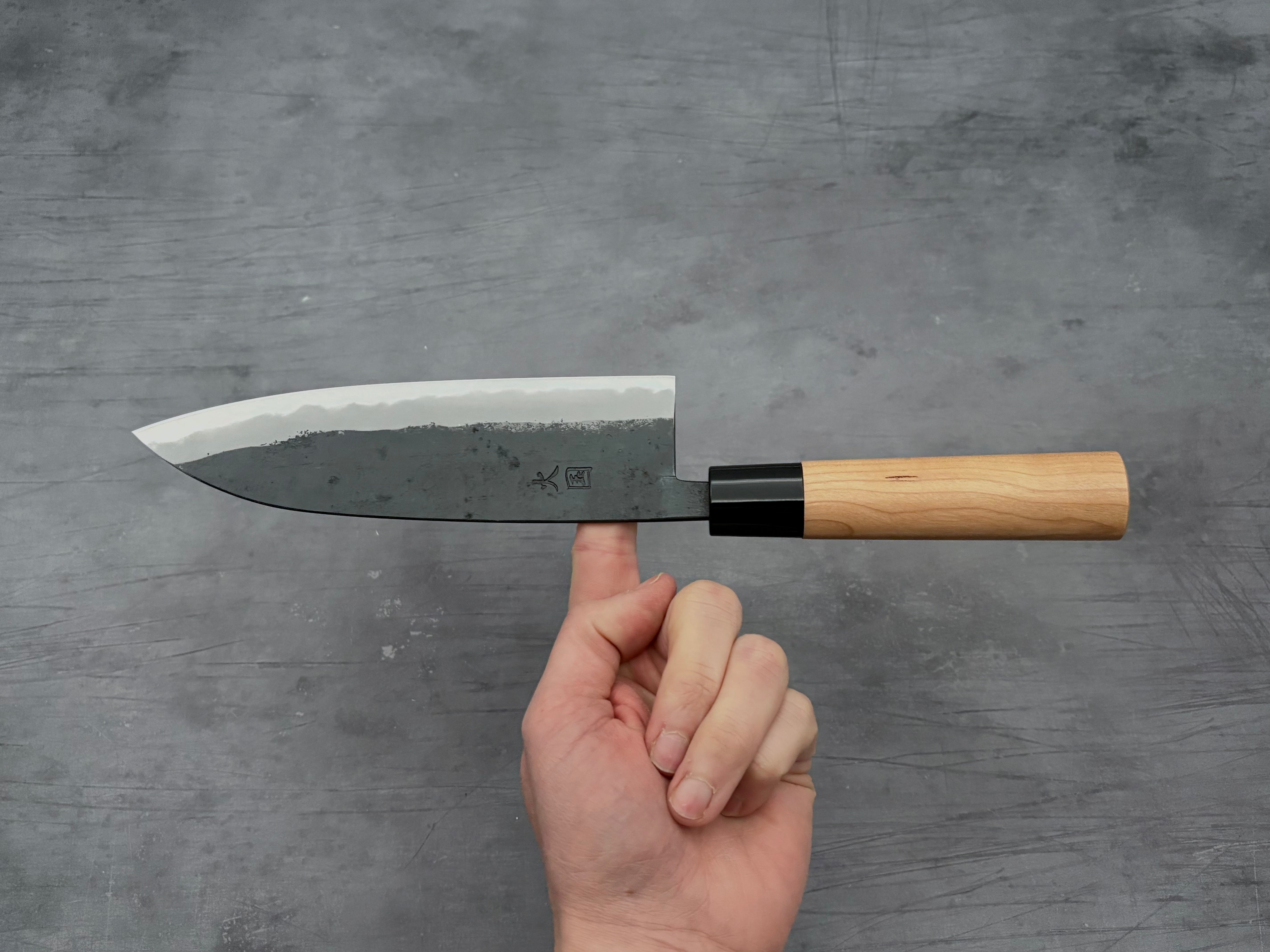 Premium Yukihiro Sakai Hinokuni White #1 Santoku Knife - Japanese High-Carbon Steel Blade for Professional Chefs & Home Cooking - Perfect for Slicing, Dicing & Mincing Vegetables, Meat & Fish