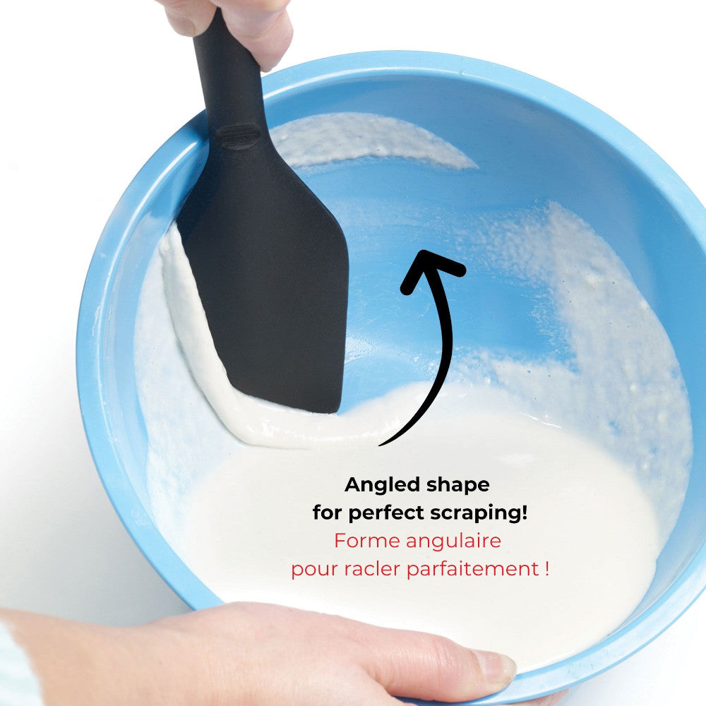 STARFRIT 092814 Silicone Angled Spatula - Heat-Resistant Kitchen Utensil for Baking, Cooking & Mixing - Perfect for Non-Stick Pans, Cakes & Frosting