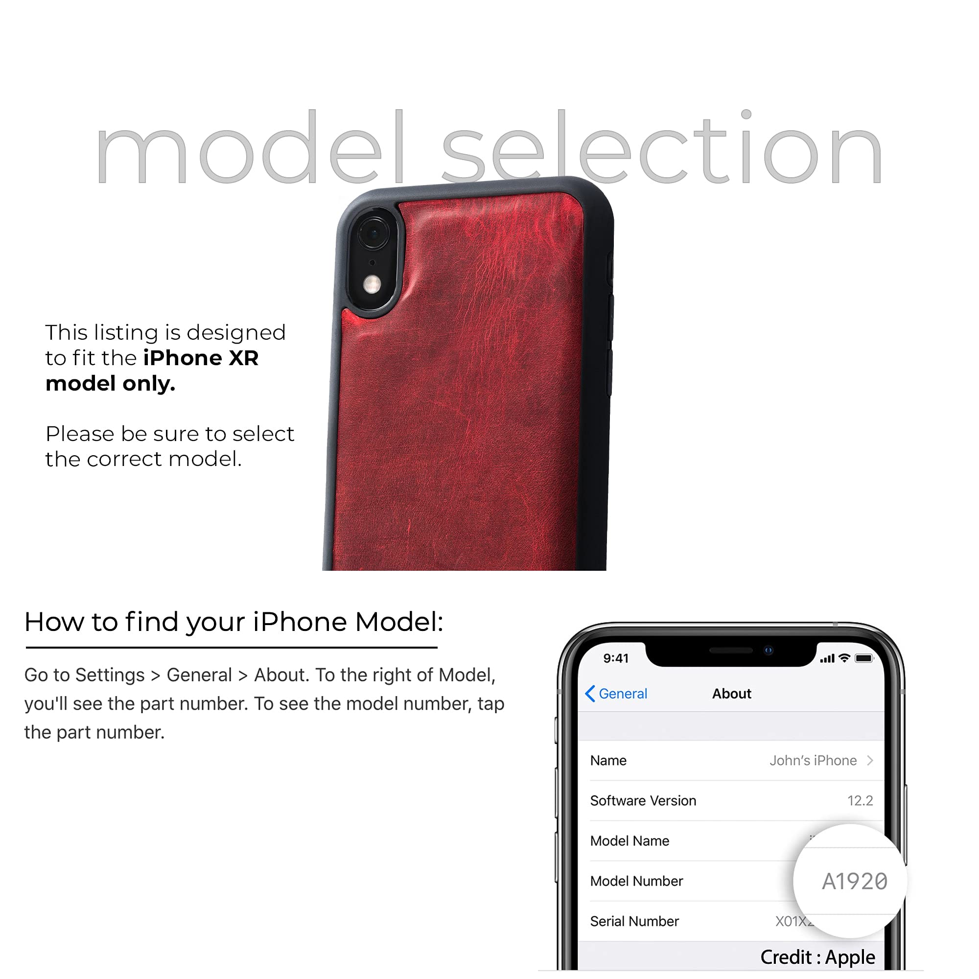 Premium Personalized 100% Genuine Leather Wallet Case for iPhone 11 - RFID Blocking Card Holder & Built-in Screen Protector | Handmade Magnetic Protective Phone Cover | Perfect for Business Travel & Everyday Use