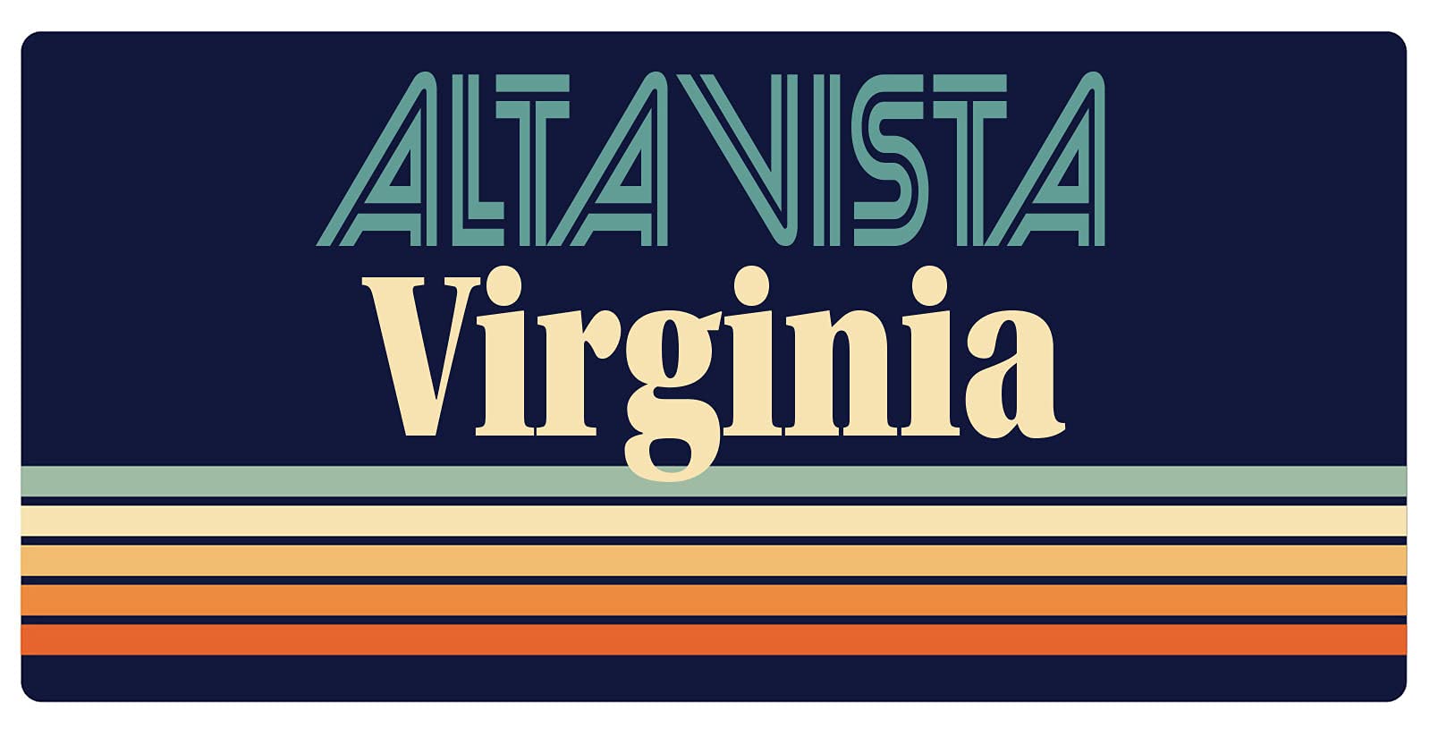Altavista Virginia 5 x 2.5-Inch Retro Fridge Magnet - Vintage Souvenir for Collectors & Travel Lovers - Perfect for Home, Office & Travel Memories