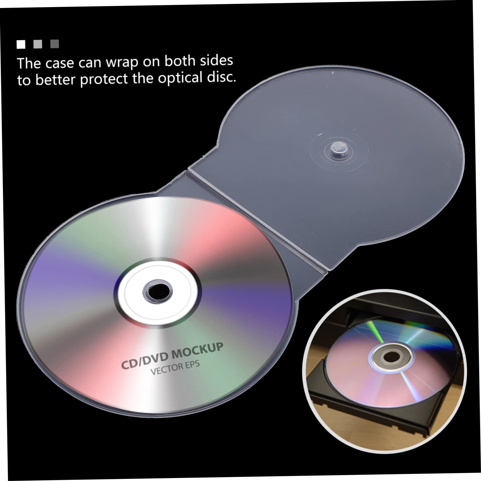 BESTonZON 40-Pack White CD Jewel Cases - Durable Plastic CD Storage Containers for Music, Movies, and Data Discs - Perfect for Home, Office, and Studio Organization