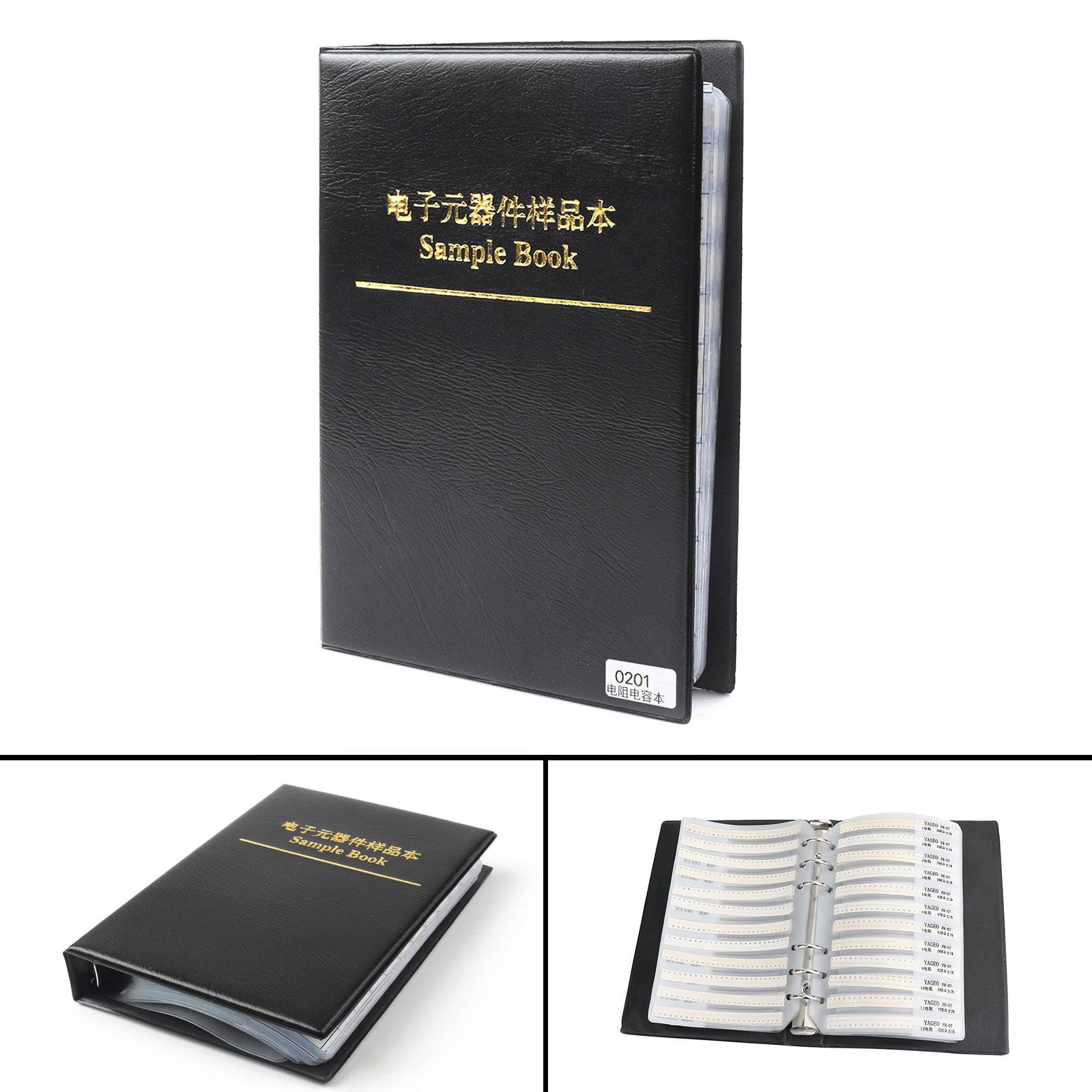 1% SMD Chip Resistor Kit - 170 Values (0201 0805 1206 0402 0603) with Capacitor Sample Book - Perfect for Electronics Repair, DIY Projects & Circuit Prototyping
