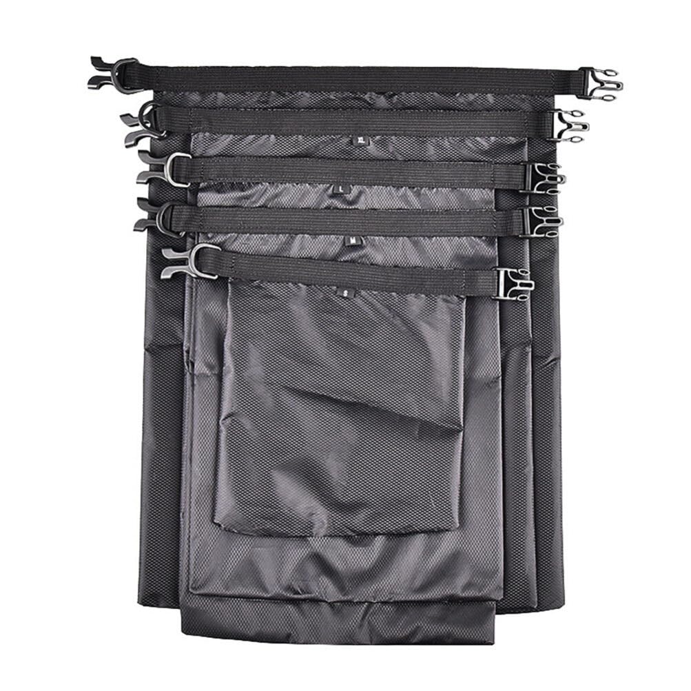 BESPORTBLE 5-Piece Waterproof Dry Bag Set - Lightweight Compression Sack for Kayaking, Camping, Boating, Hiking & Beach (1.5L, 2.5L, 3L, 4L, 8.5L) - Portable Gear Storage Pouch for Outdoor Activities, Travel & Water Sports (Black)