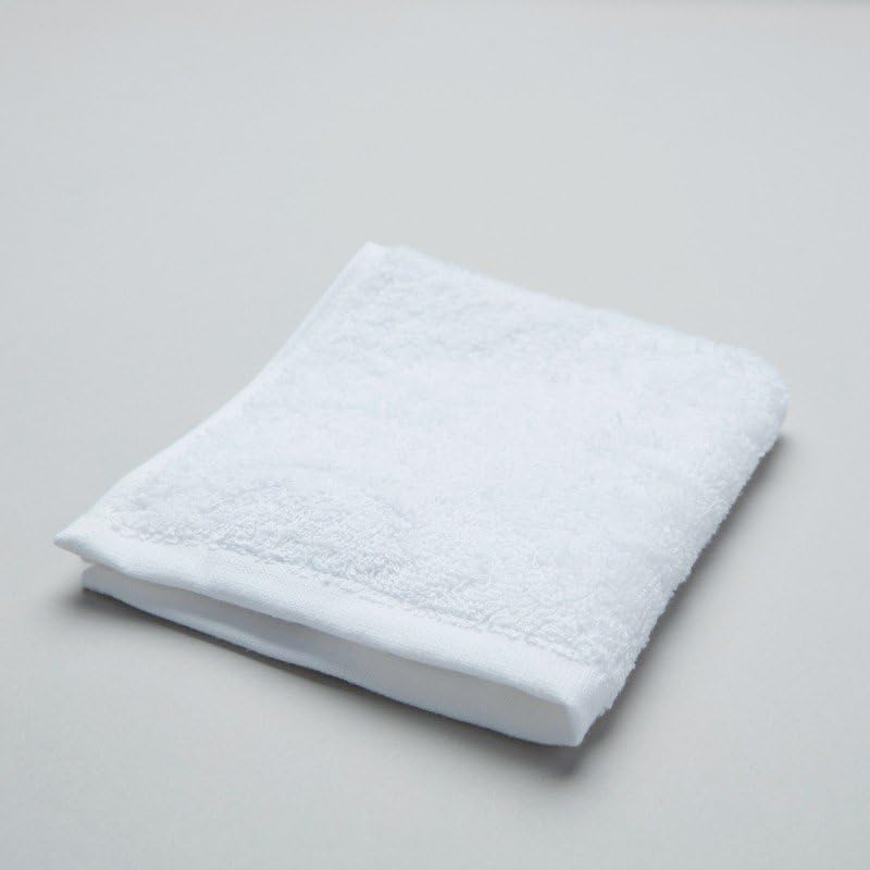 COTFLEX 100% Cotton Face Towel Napkin Set - 12x12 Inch, Small Size, Brilliant White, Pack of 6 - Soft & Absorbent for Skincare, Makeup Removal & Gentle Cleansing
