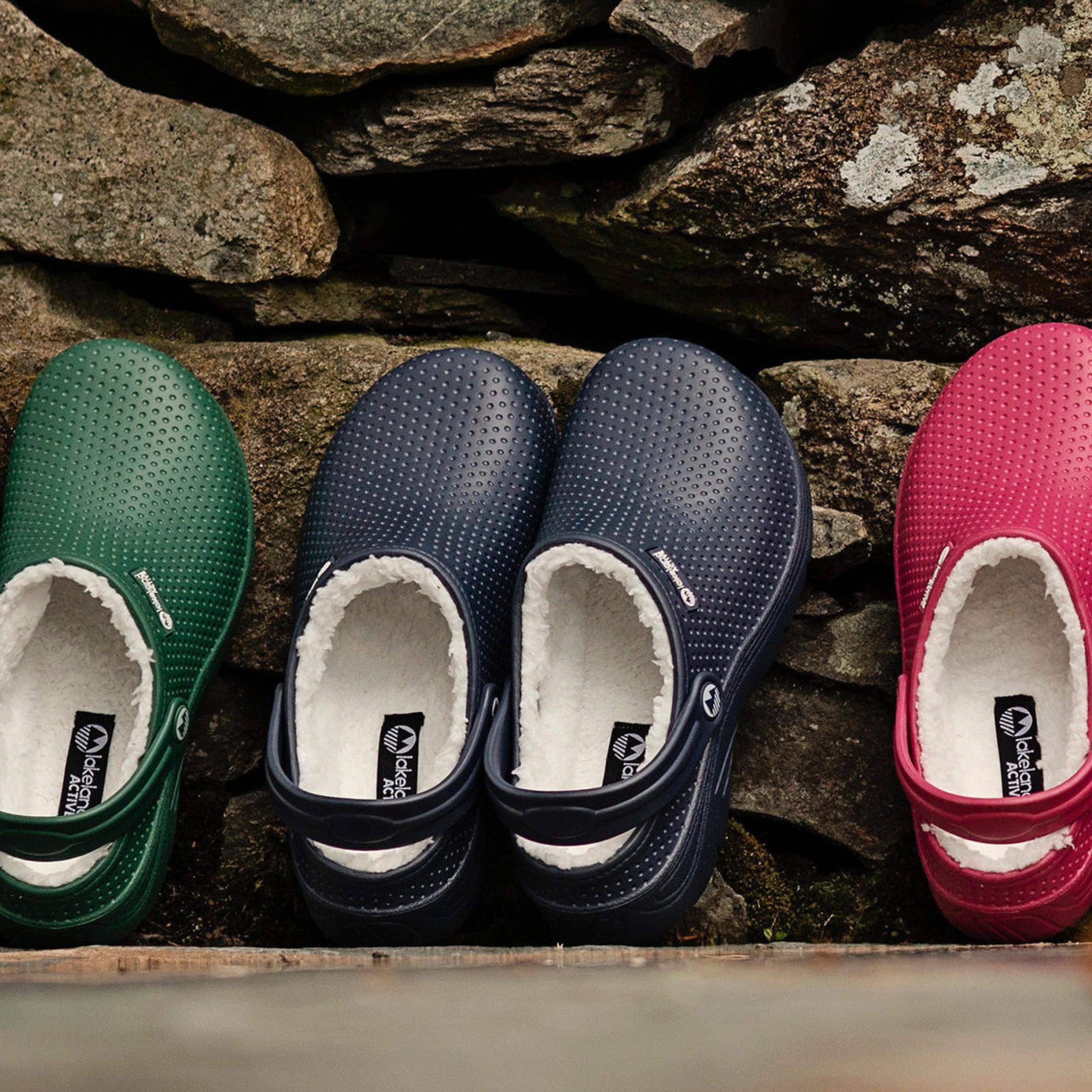 Women's Warm Fleece-Lined Clogs - Slip-Resistant Indoor/Outdoor House Shoes for Winter Comfort at Home & Garden