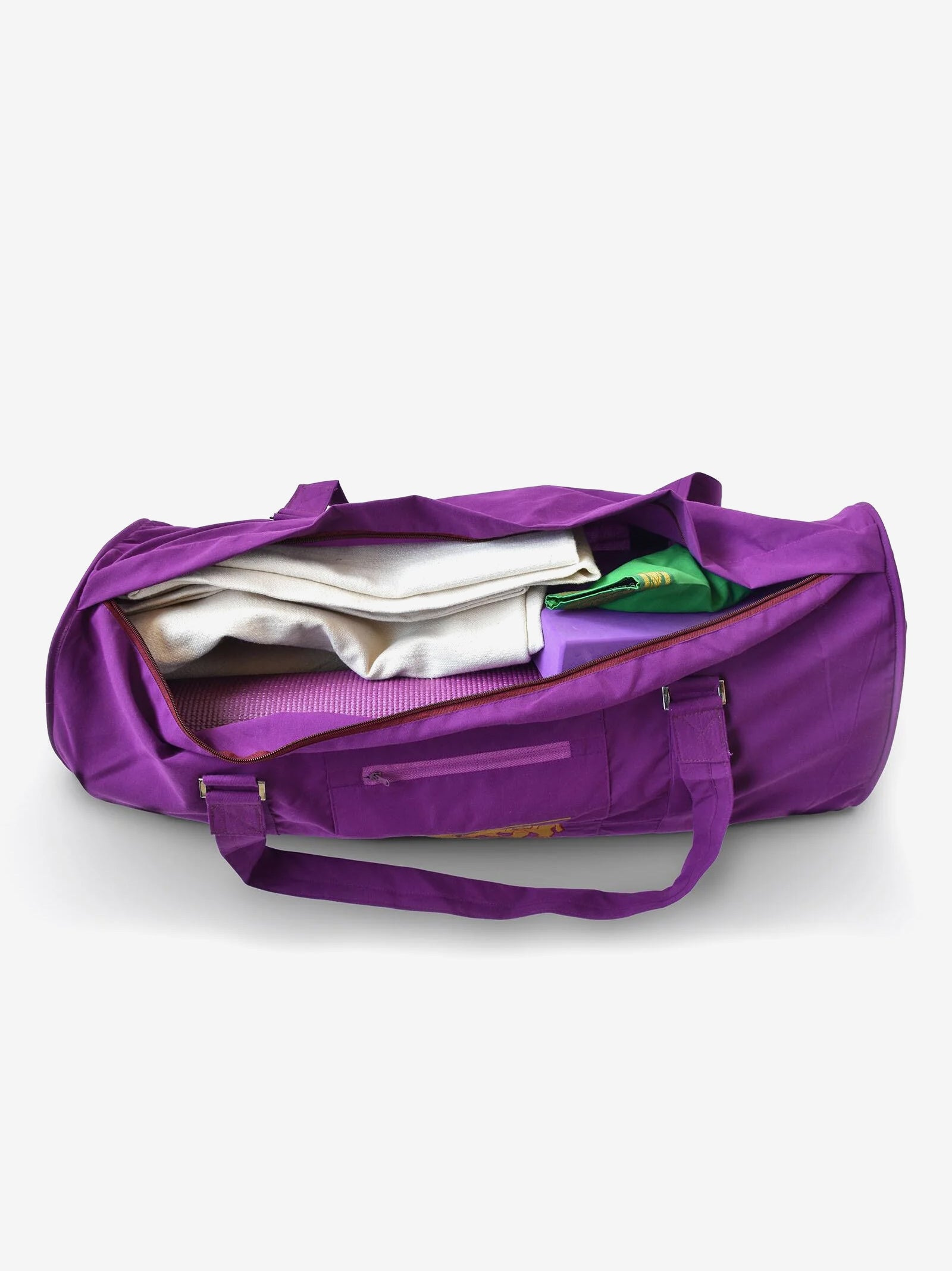 Premium Yoga United Deluxe Elephant Print Yoga Mat Bag with Pockets - Perfect for Yoga Classes, Gym Storage & Travel Accessories