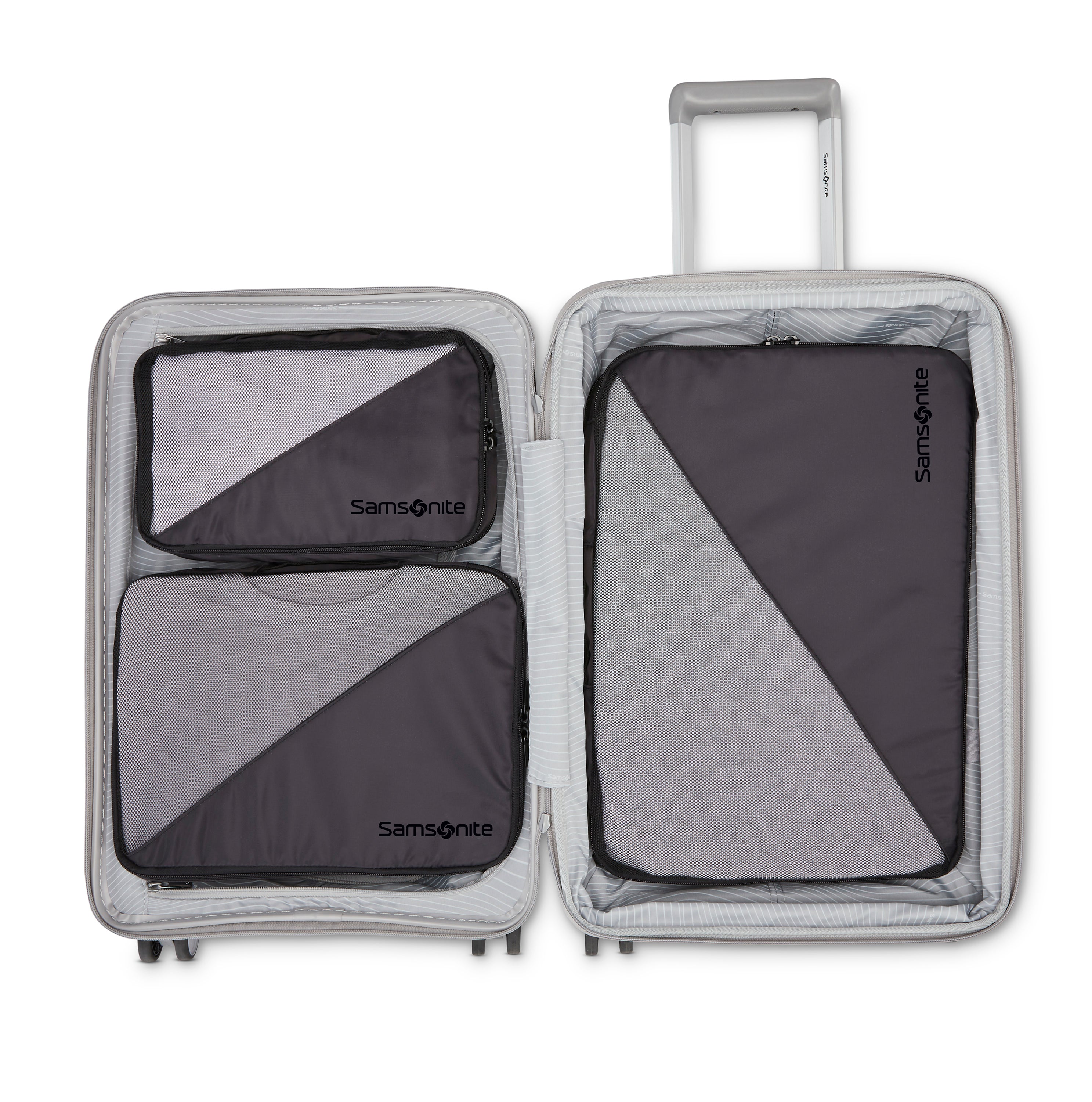 Samsonite 3-Piece Compression Packing Cube Set - Travel Organizer for Suitcases & Carry-On Luggage - Perfect for Business Trips, Vacations & Weekend Getaways