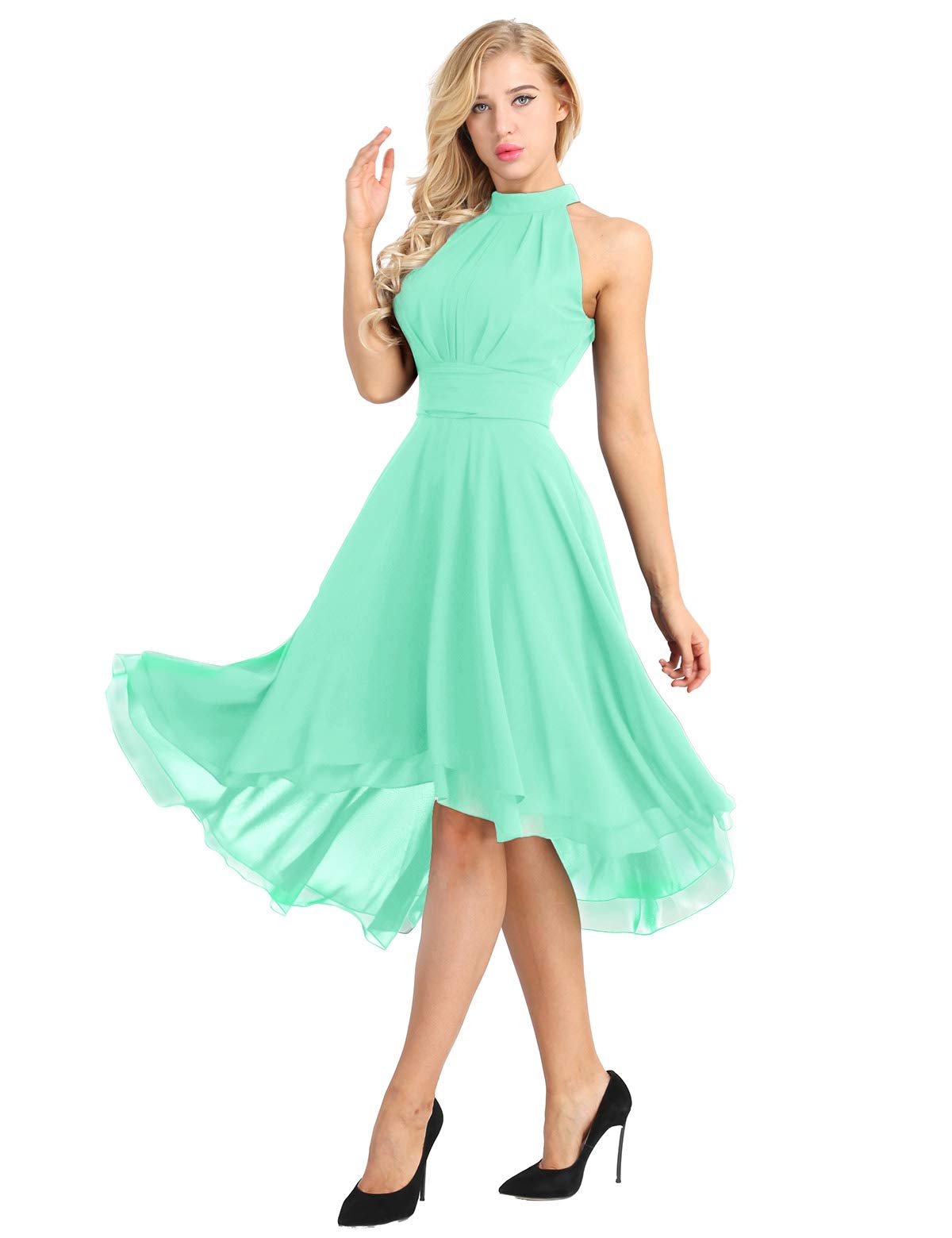 Elegant YOOJIA Women's Sleeveless Chiffon Bridesmaid Dress for Wedding, Party, Prom & Evening Events - Perfect Formal Guest Gown for Special Occasions