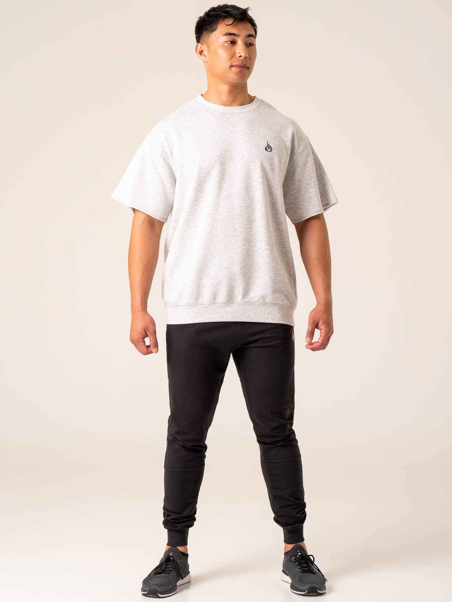 Emerge Fleece T-Shirt for Men & Women | Soft & Comfortable Snow Grey Marl Pullover | Perfect for Casual Wear, Outdoor Activities & Layering