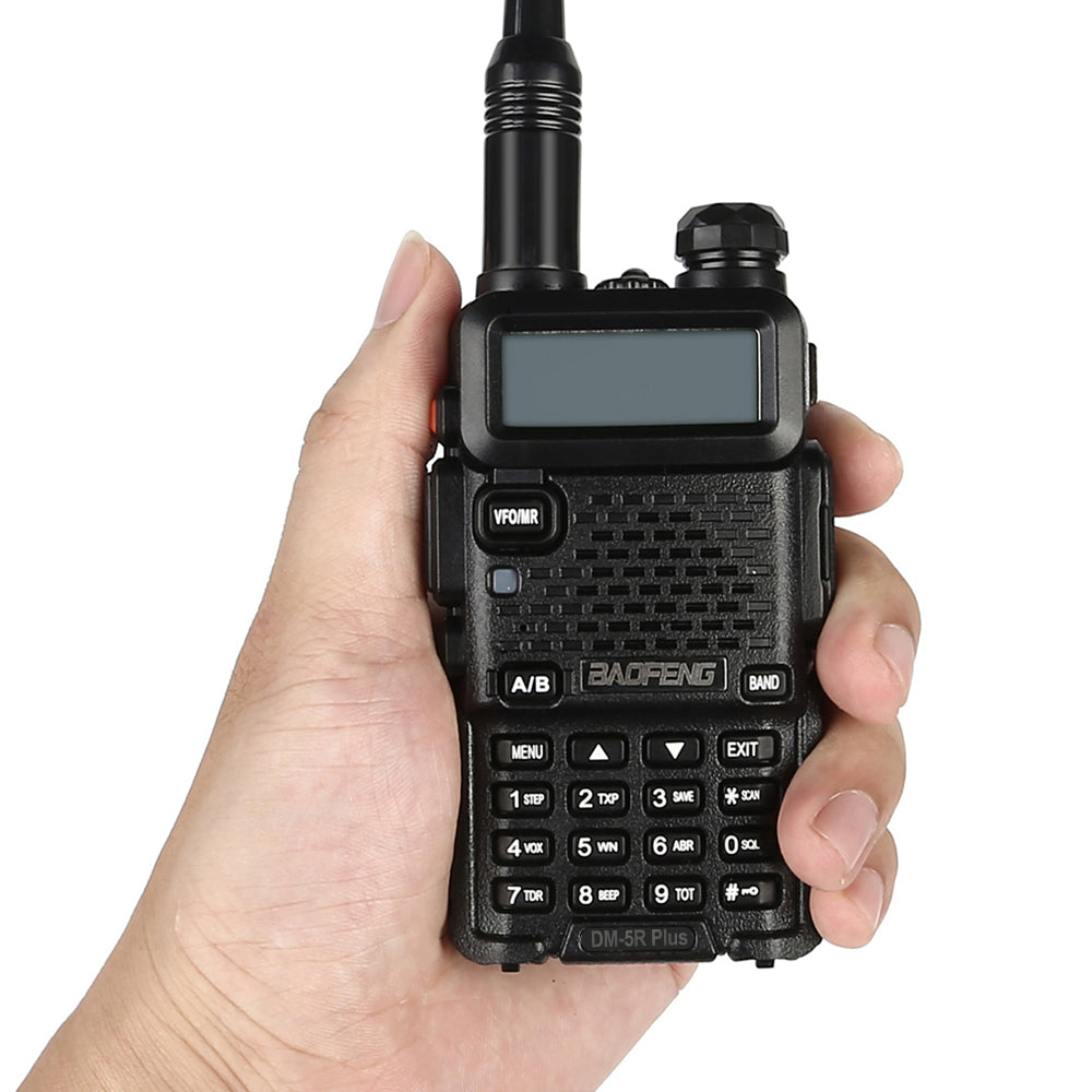 Baofeng DM-5R Plus Dual Band DMR Digital Two-Way Radio Walkie Talkie - Long Range Communication for Outdoor, Construction & Emergency Use