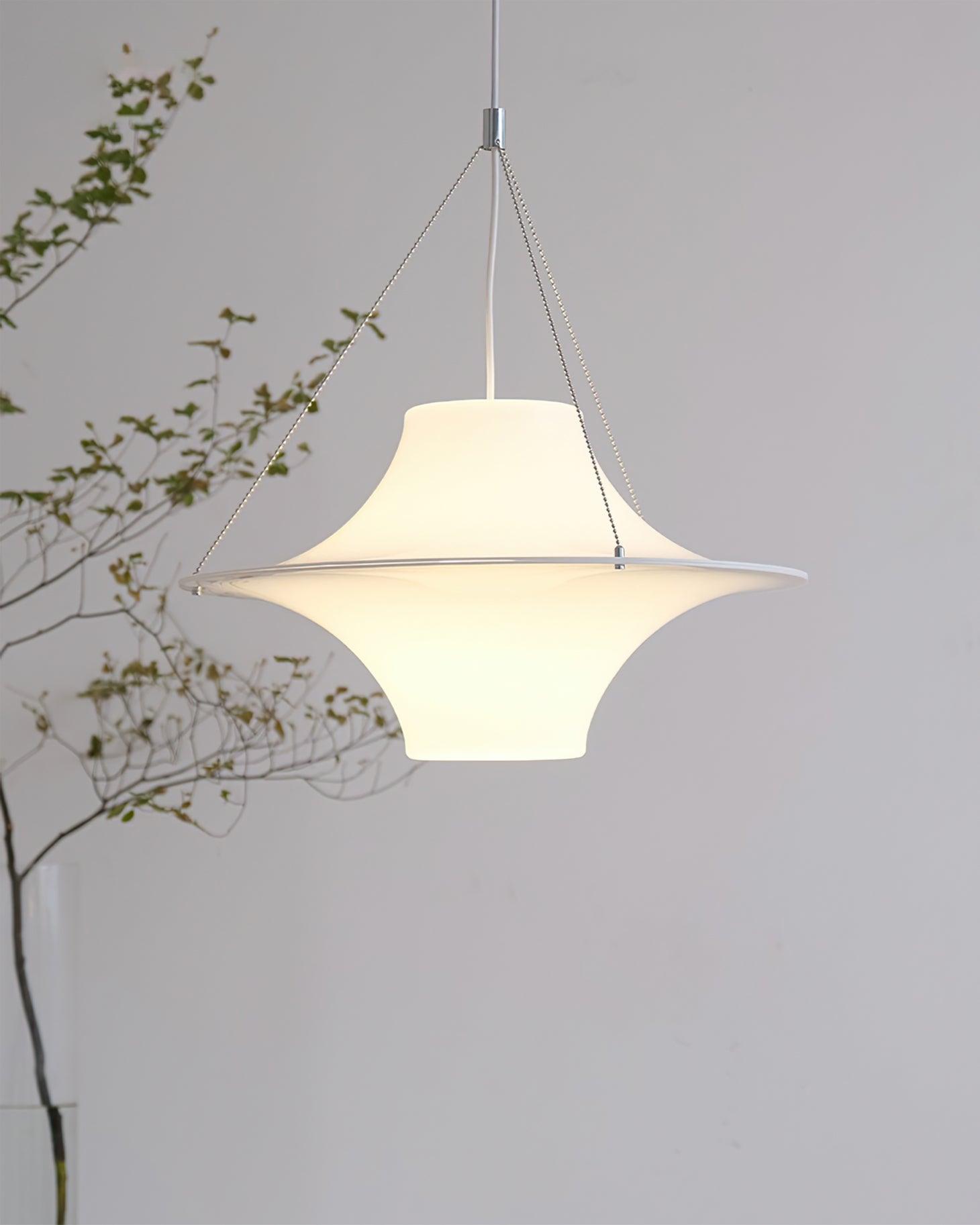 Lokki Modern Scandinavian Pendant Lamp - Minimalist Nordic Ceiling Light for Living Room, Bedroom, and Dining Room Decor