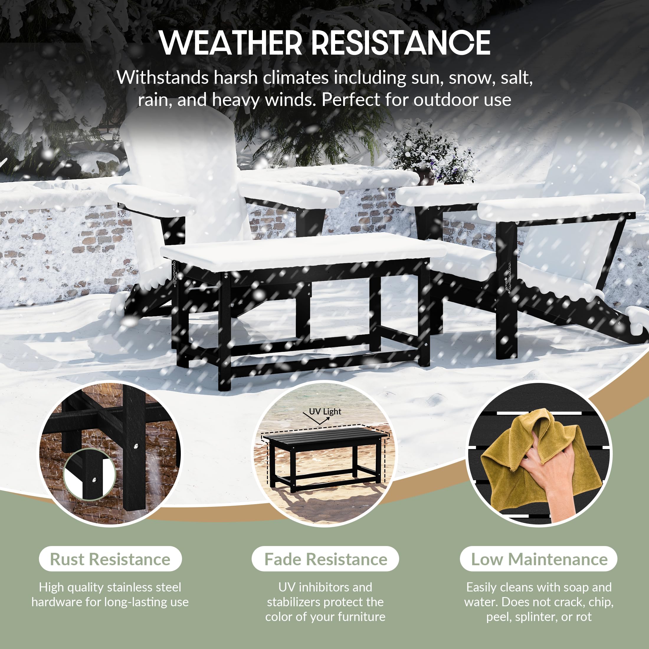 WestinTrends Malibu Outdoor Coffee Table - 35