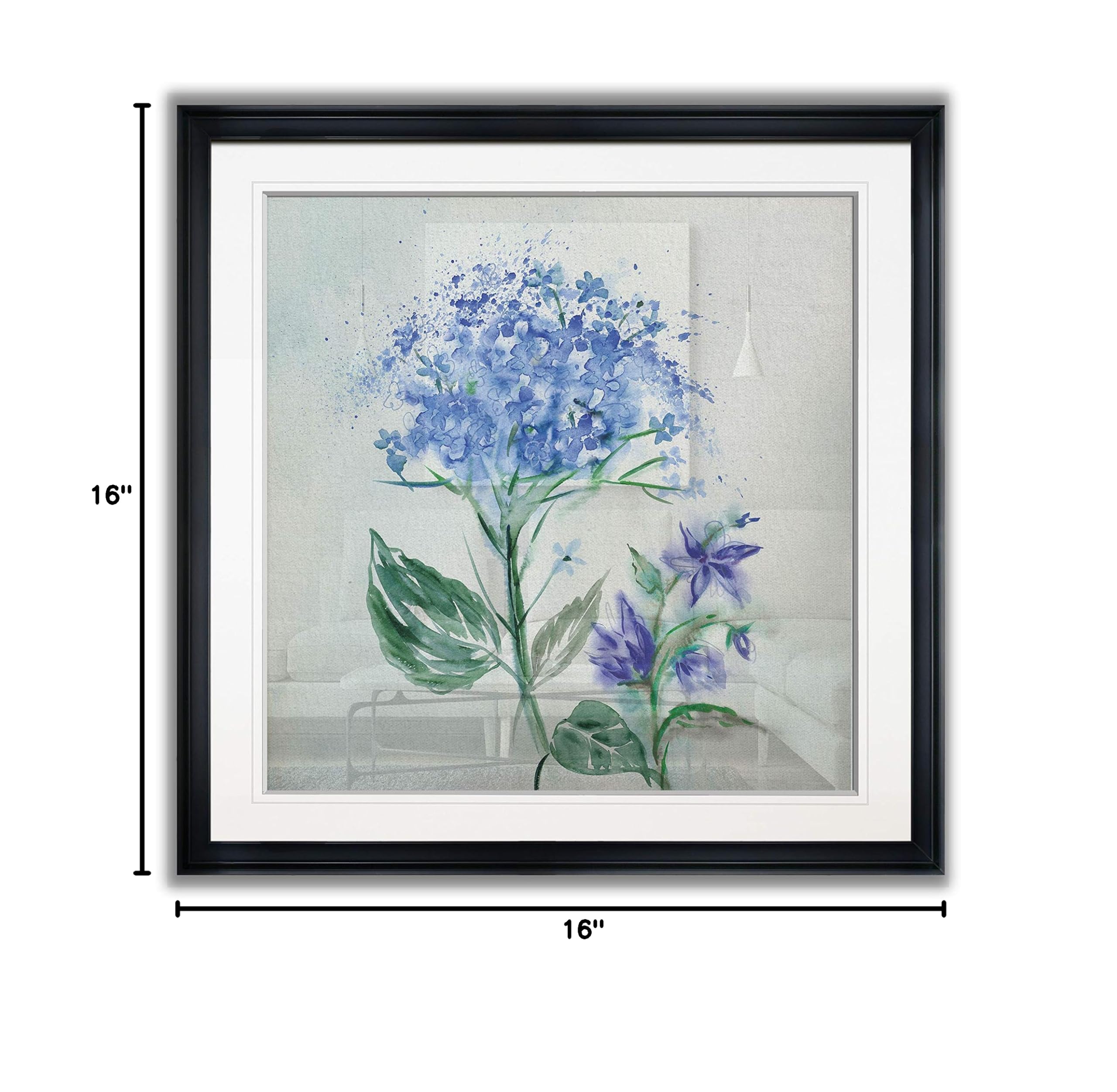 Blue Flower Framed Giclee Print - Wall Art for Home Decor