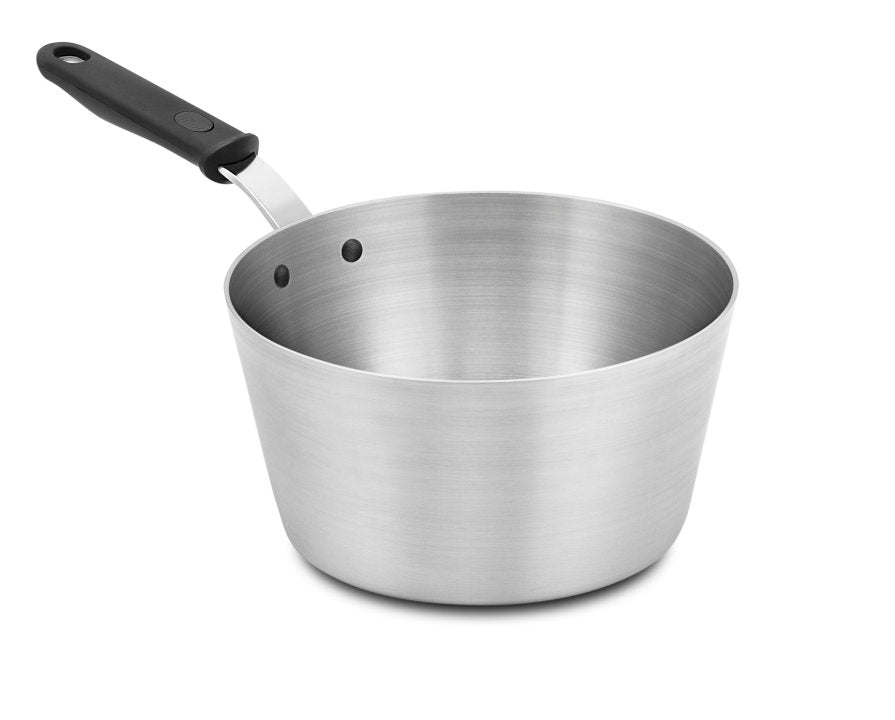 Vollrath Wear Ever 5.5 Qt Aluminum Sauce Pan with Silicone Handle - Perfect for Cooking, Boiling & Simmering Soups, Sauces & Pasta