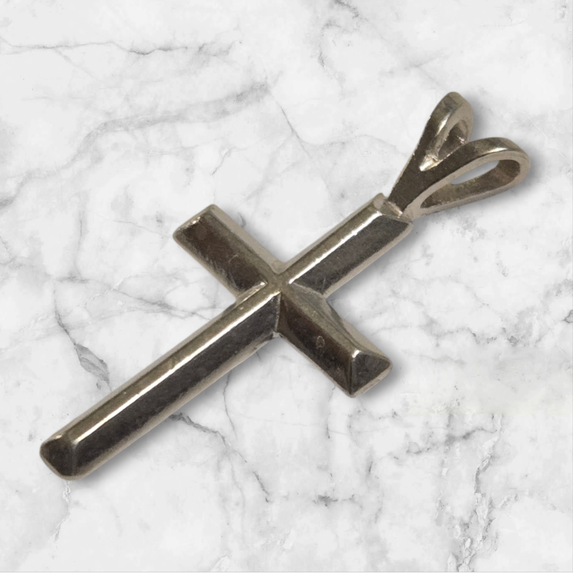 Solid Sterling Silver or 14kt Gold Cross Pendant Setting - New & Made in USA (161736/141736) - Perfect for Religious Jewelry, Gifts & Everyday Wear