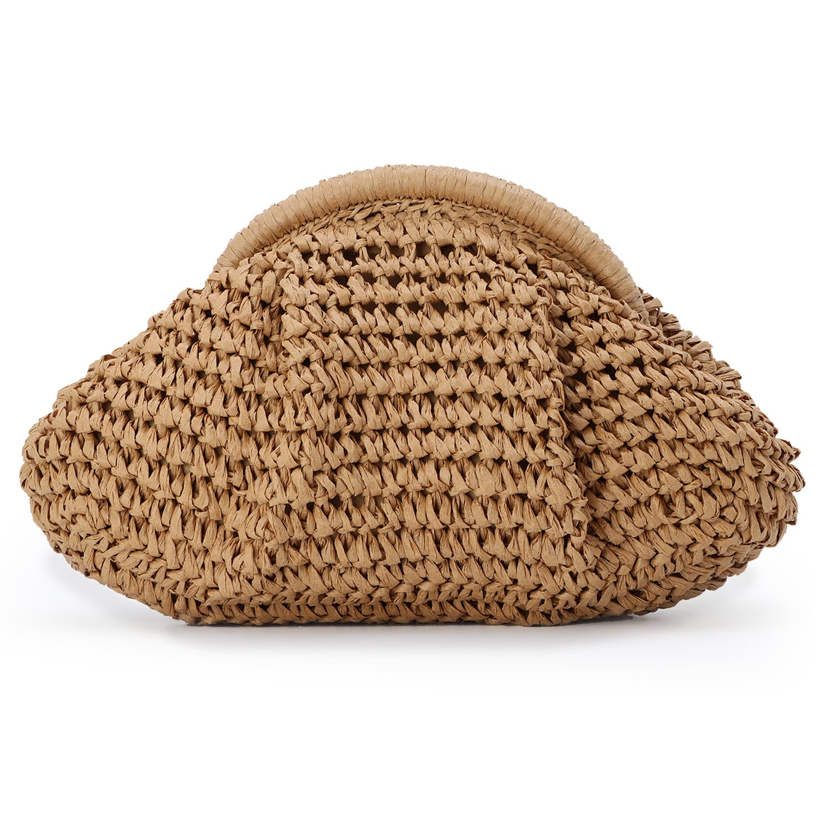 Empire Woven Straw Clutch Purse for Women - Crossbody Shoulder Bag, Summer Beach Handbag, Boho Chic Accessory for Vacation, Pool Party & Outdoor Events