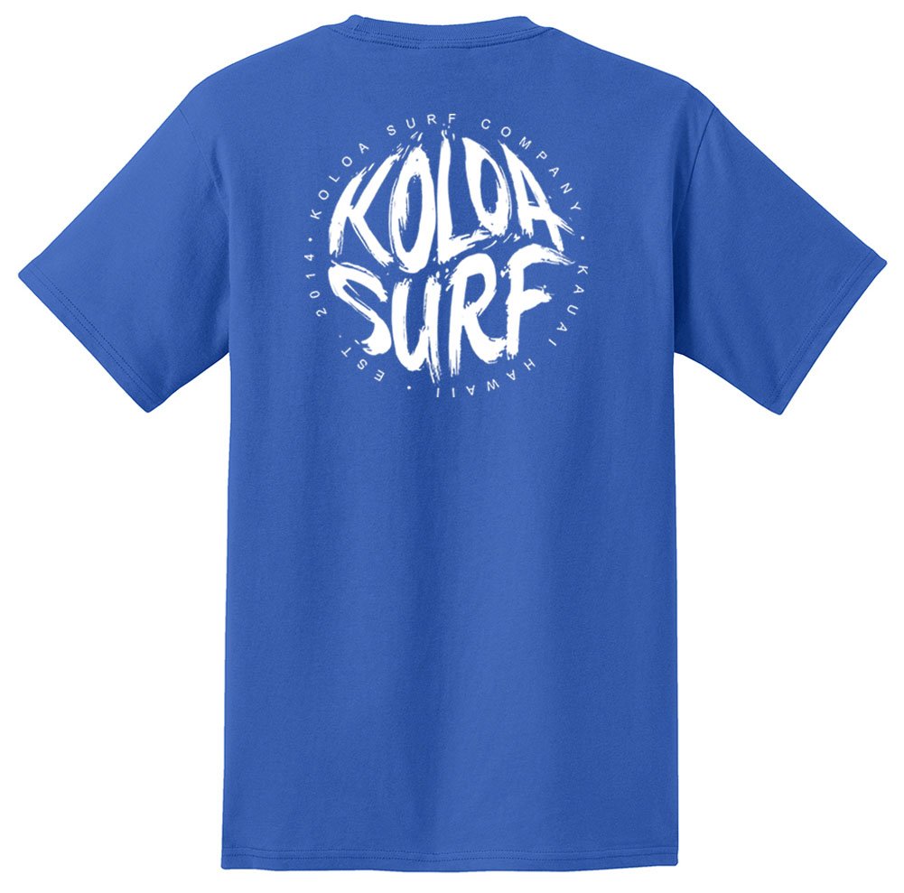 Koloa Surf Brush Logo Pocket Tees for Men - Regular, Big & Tall Sizes - Comfortable Casual Wear for Beach, Surfing & Everyday Outfits