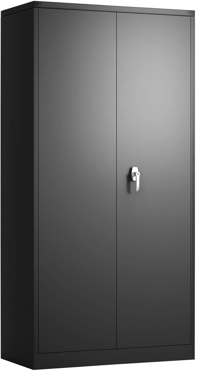 Metal Storage Cabinet with Locking Doors - 72