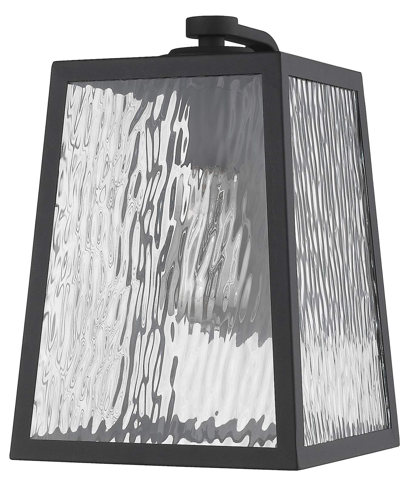 Hirche 1-Light Matte Black Wall Sconce - Modern Indoor/Outdoor Lighting Fixture for Bedroom, Hallway, Porch & Patio