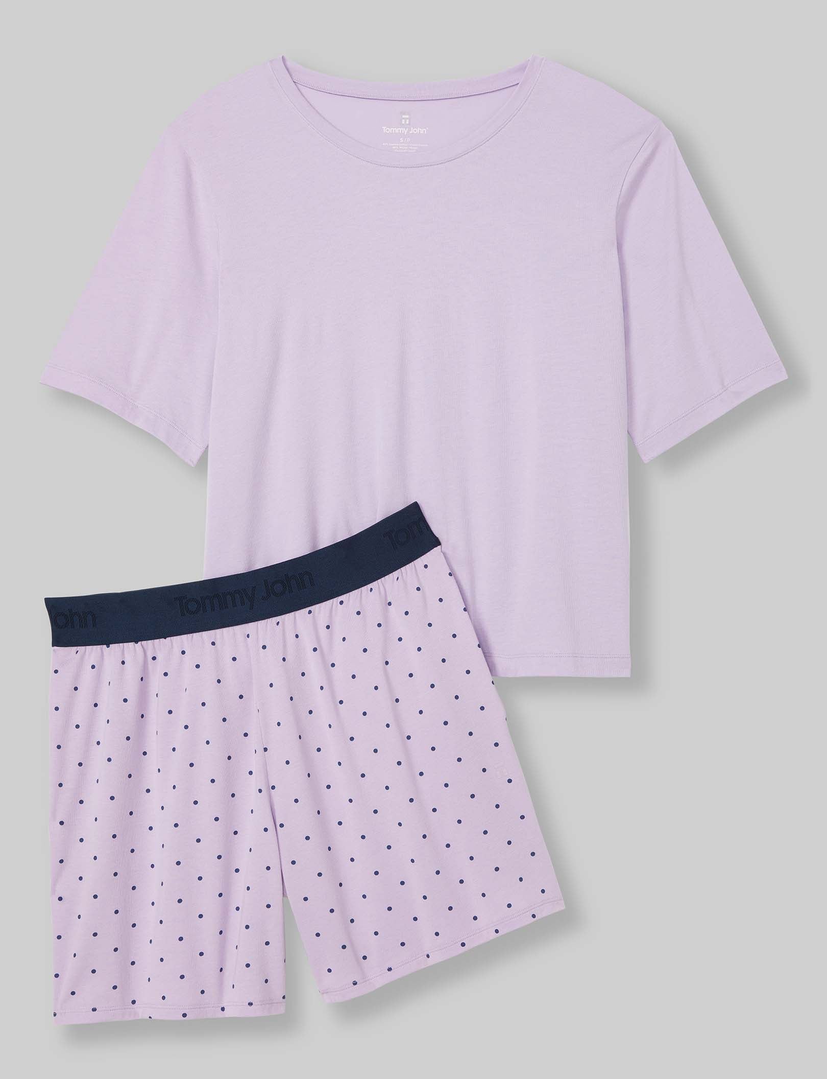 Women's Power Nap Tee & Short Set - Soft Lounge Pajama Set for Sleeping, Relaxing & Home Wear - Comfy Cotton Sleepwear for Women