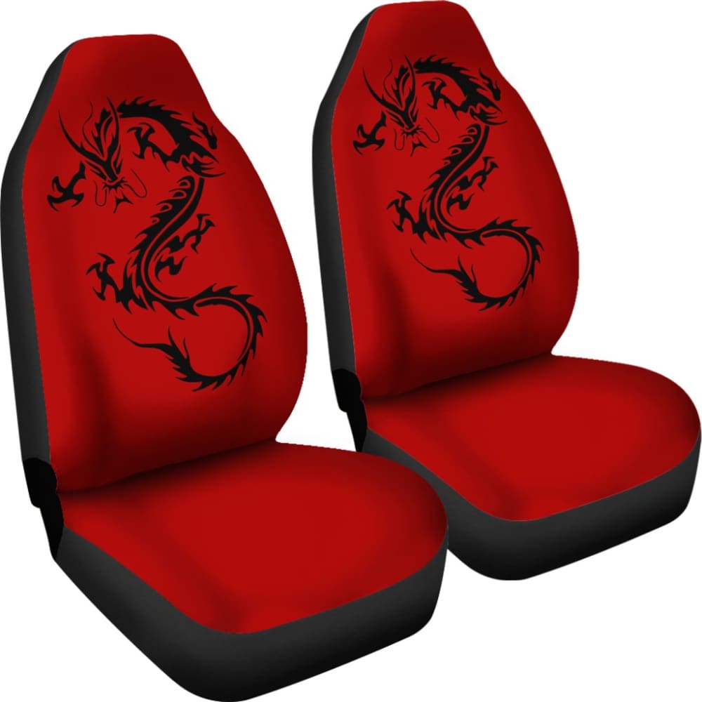 Premium Black Chinese Dragon Car Seat Covers - Stylish & Durable Protection for Cars, SUVs, Trucks - Perfect for Gifts, Car Enthusiasts & Asian-Themed Decor