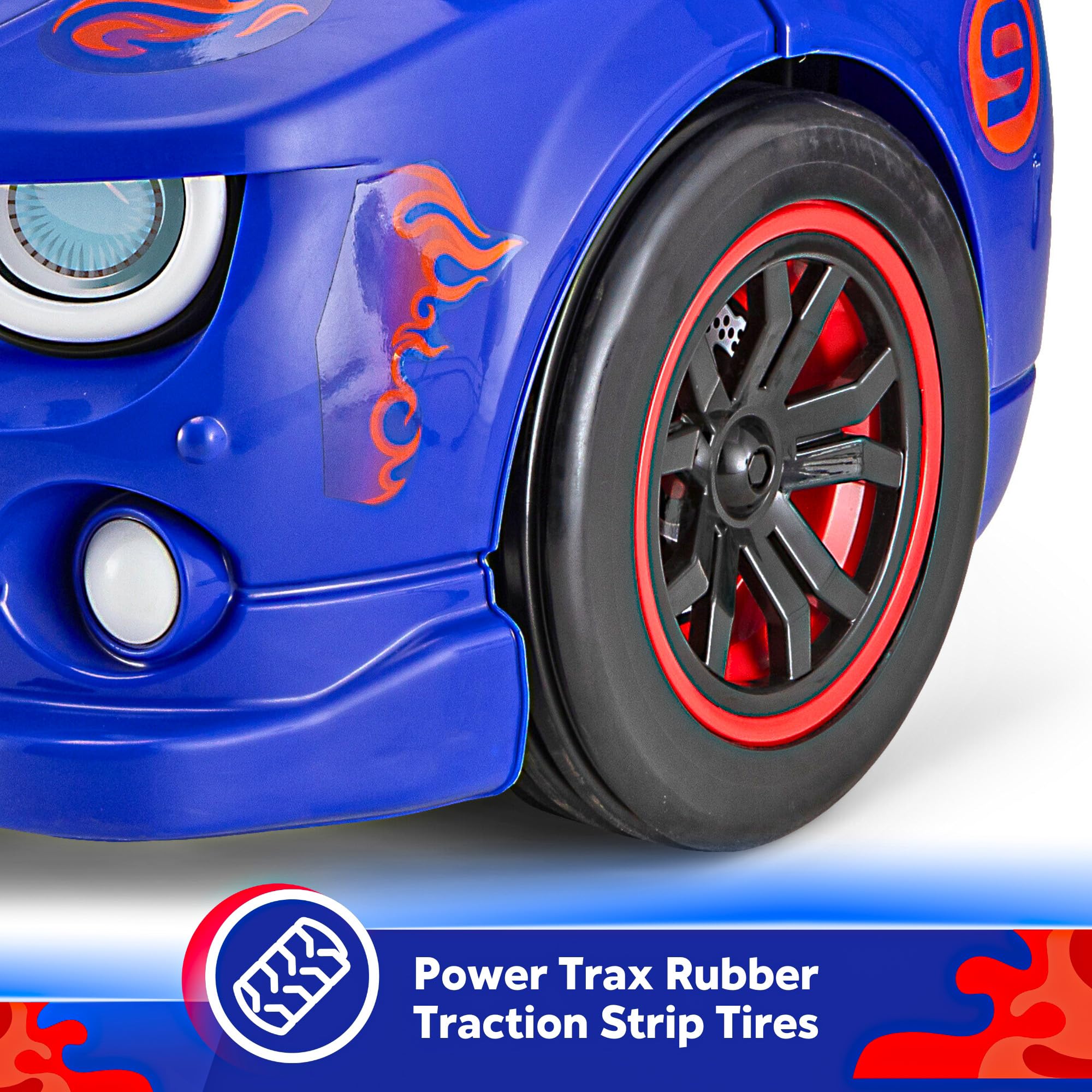 Kid Trax Dizzy Racers 6V Electric Ride-On Toy Car for Toddlers with 360° Spin - Blue | Indoor & Outdoor Play Vehicle for Boys & Girls Ages 2-5 (Max 66lbs) | Perfect for Birthday Gifts, Backyard Fun & Preschool Playtime