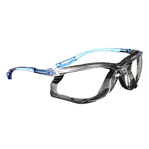 Clear Lens, Blue Frame With Foam Gasket