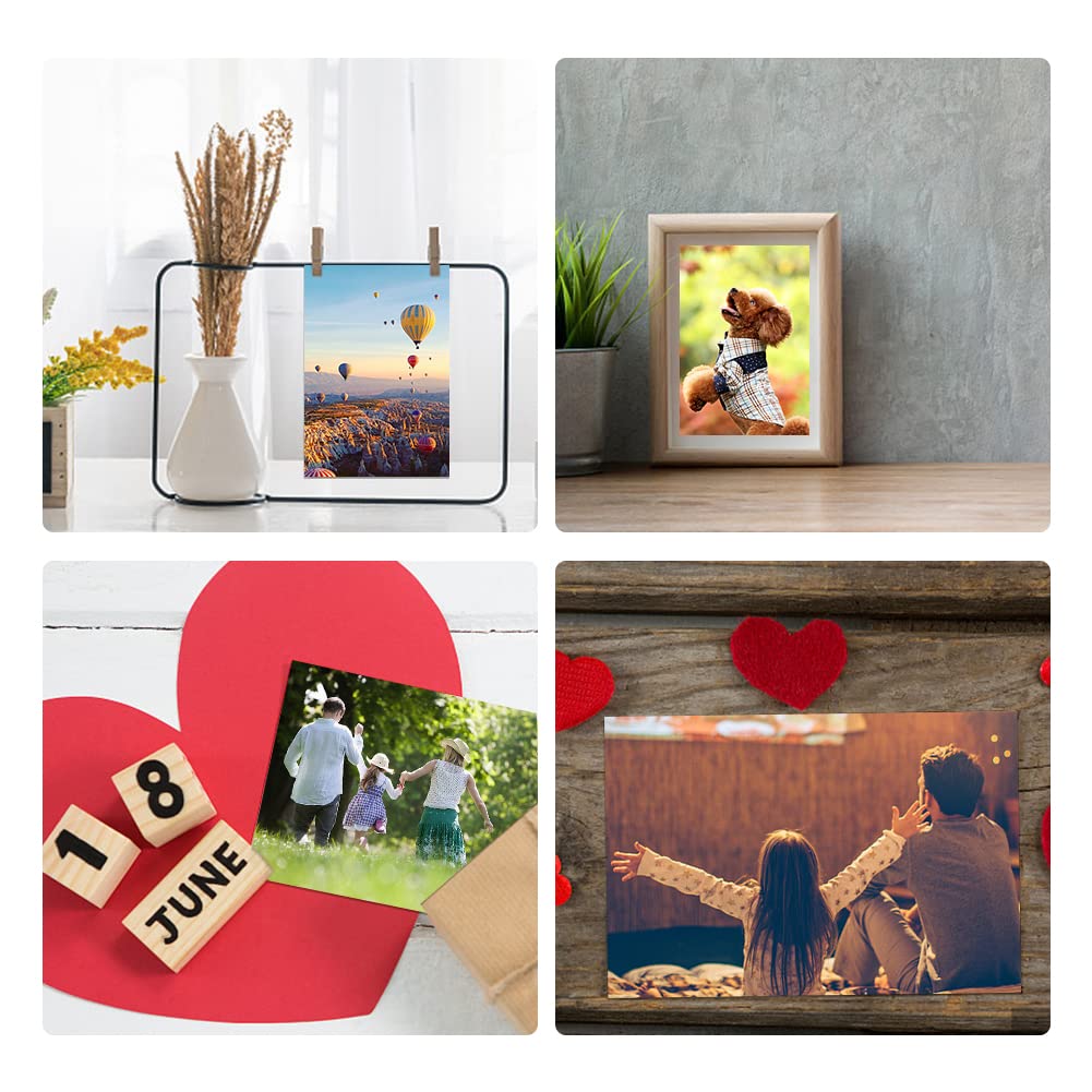 100 Sheets 4x6 Glossy Photo Paper - Premium 180 GSM High-Quality Printer Paper for Photos, Brochures & Office Supplies | Perfect for 1st Birthday Banners, Photo Albums & Home Printing