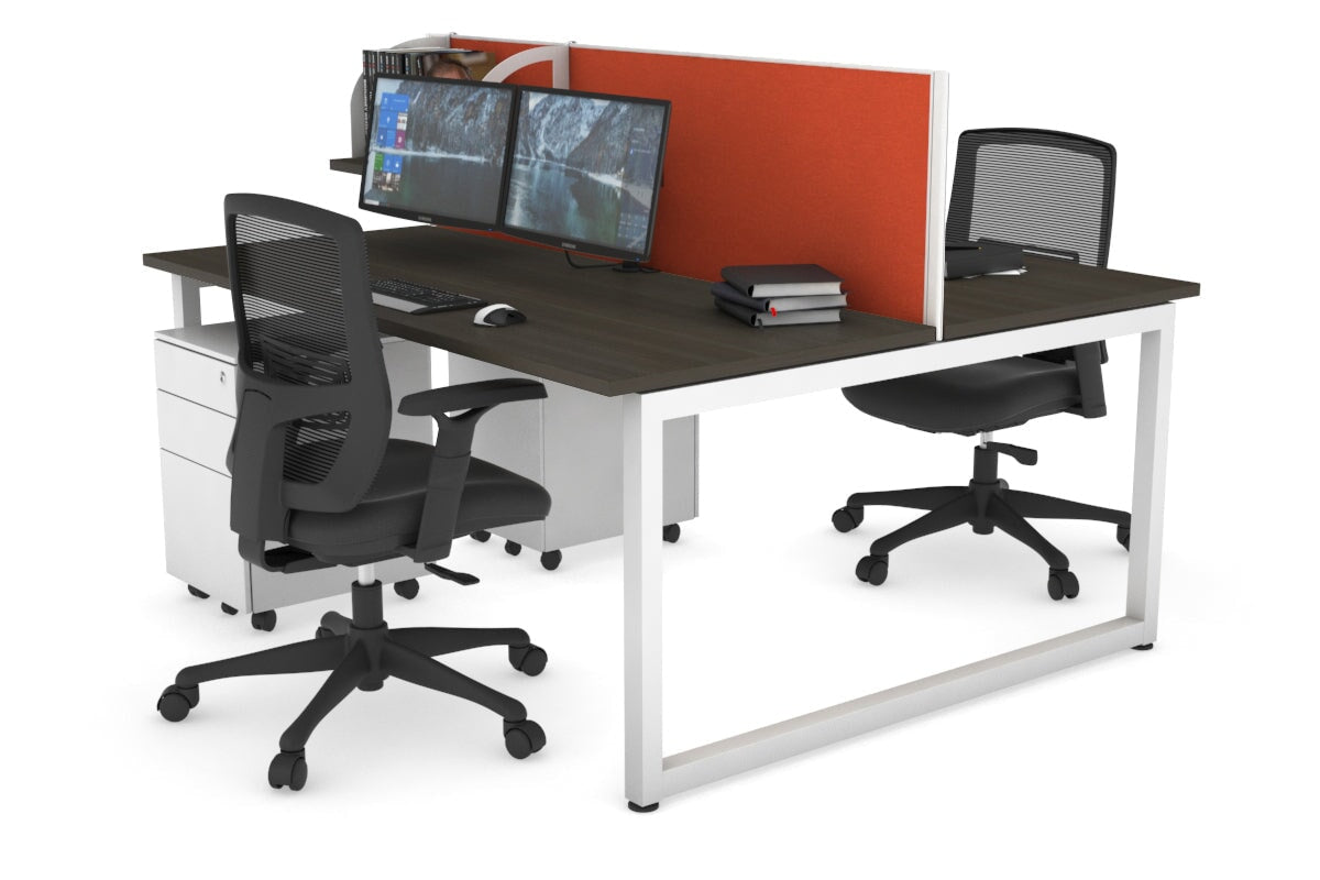 Quadro Loop Legs 2 Person Office Workstation - 70.8