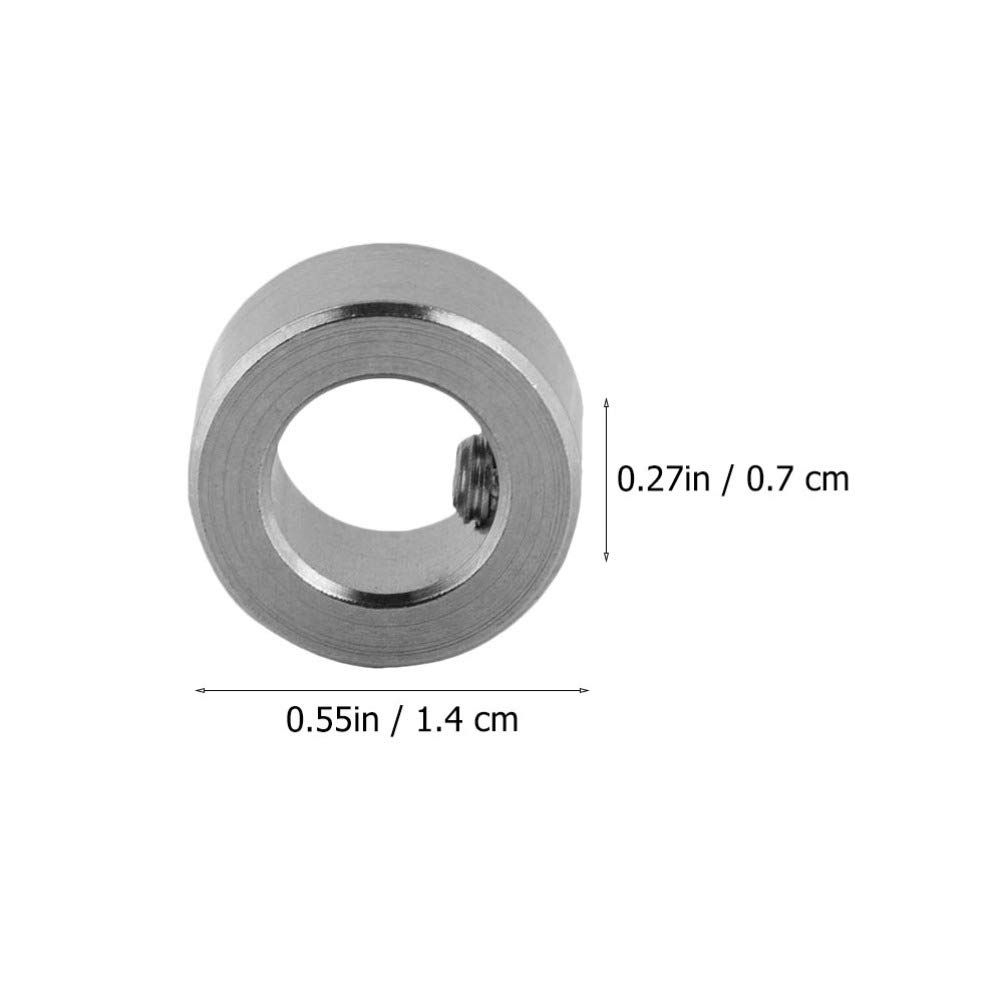 10pcs T8 Steel Nut Lock Collar Guide Screw Shaft Lock for 3D Printer Accessories | Durable Mechanic Gear Shaft Lock Ring | Perfect for 3D Printing, CNC Machines & DIY Projects