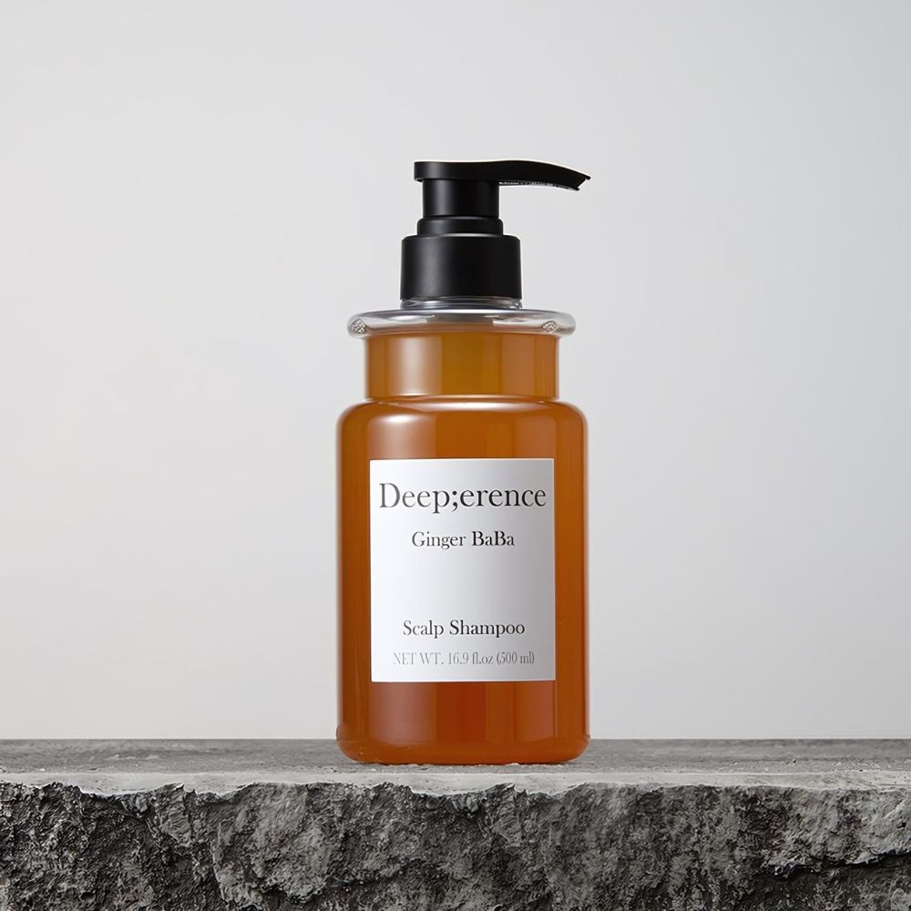 Deep;erence Ginger Baba Scalp Shampoo 500ml - Natural Hair Growth Treatment for Dry, Itchy Scalp - Perfect for Daily Use & Hair Care Routine
