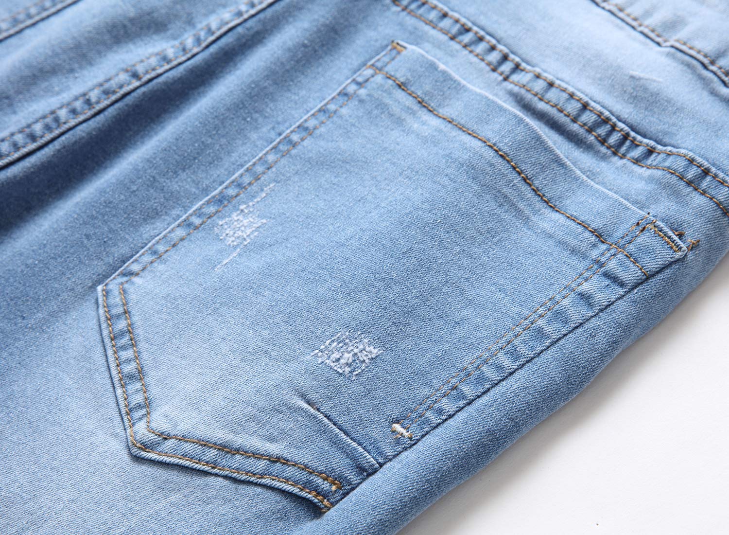 Men's Ripped Denim Shorts - Classic Relaxed Fit 5-Pocket Jean Shorts for Men | Casual Summer Wear, Beach Outings & Street Style Fashion