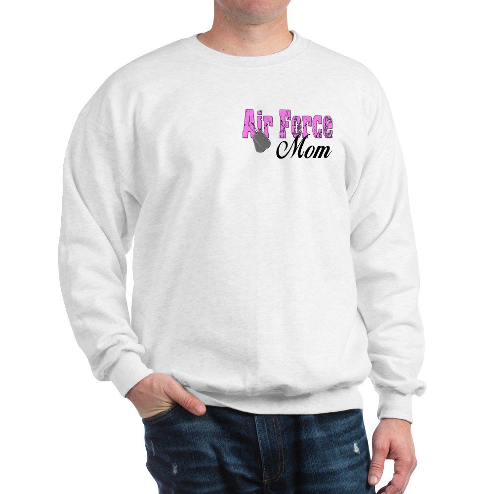 Air Force Mom Sweatshirt - Comfortable Pullover Hoodie for Military Moms - Perfect for Proud Air Force Parents, Veterans Day & Military Apparel Gifts