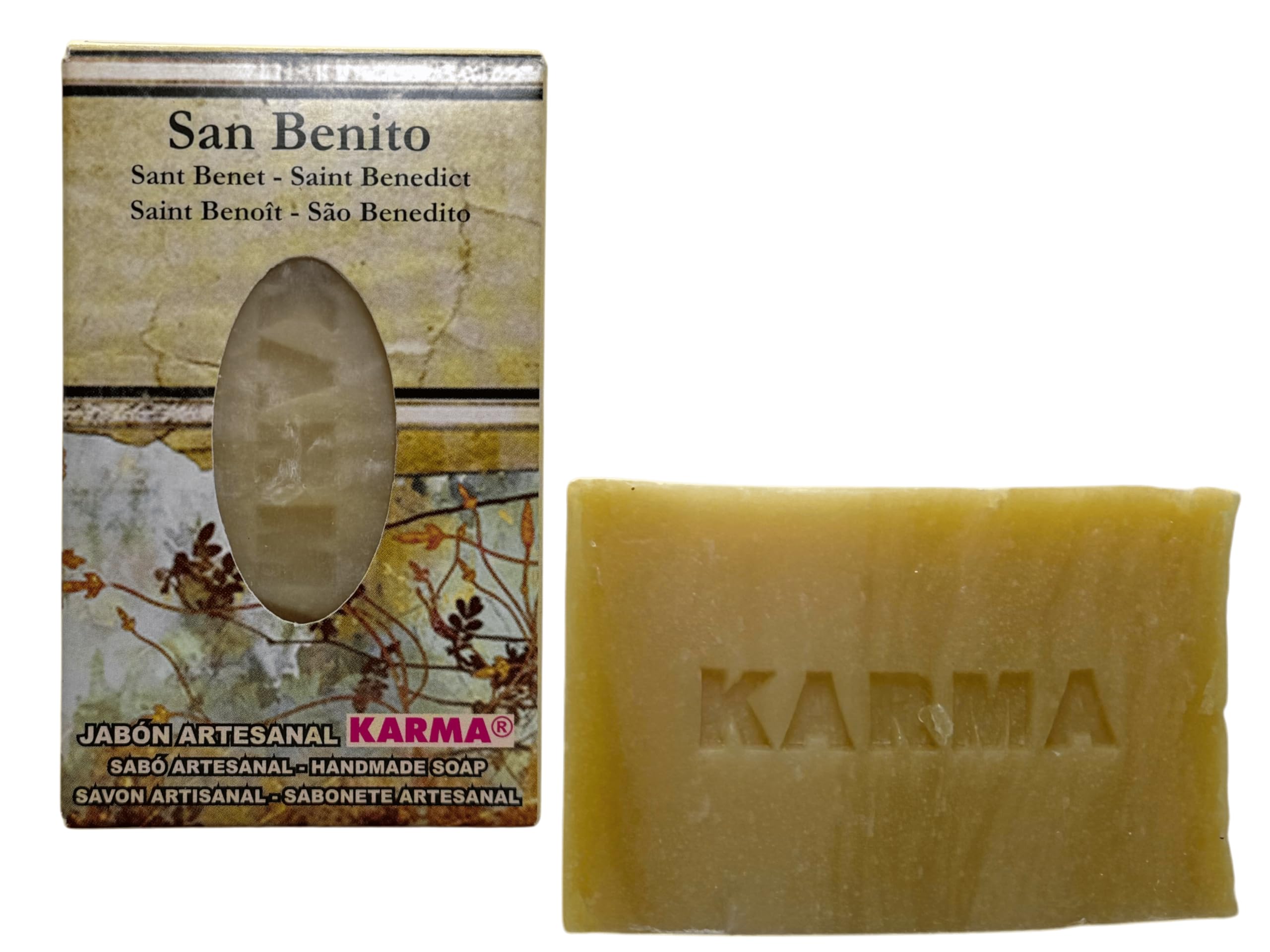 Esoteric Soap San Benito 100g - Natural Protection & Spiritual Cleansing Bar for Home, Travel & Ritual Use - Handmade Herbal Soap for Health & Wellness