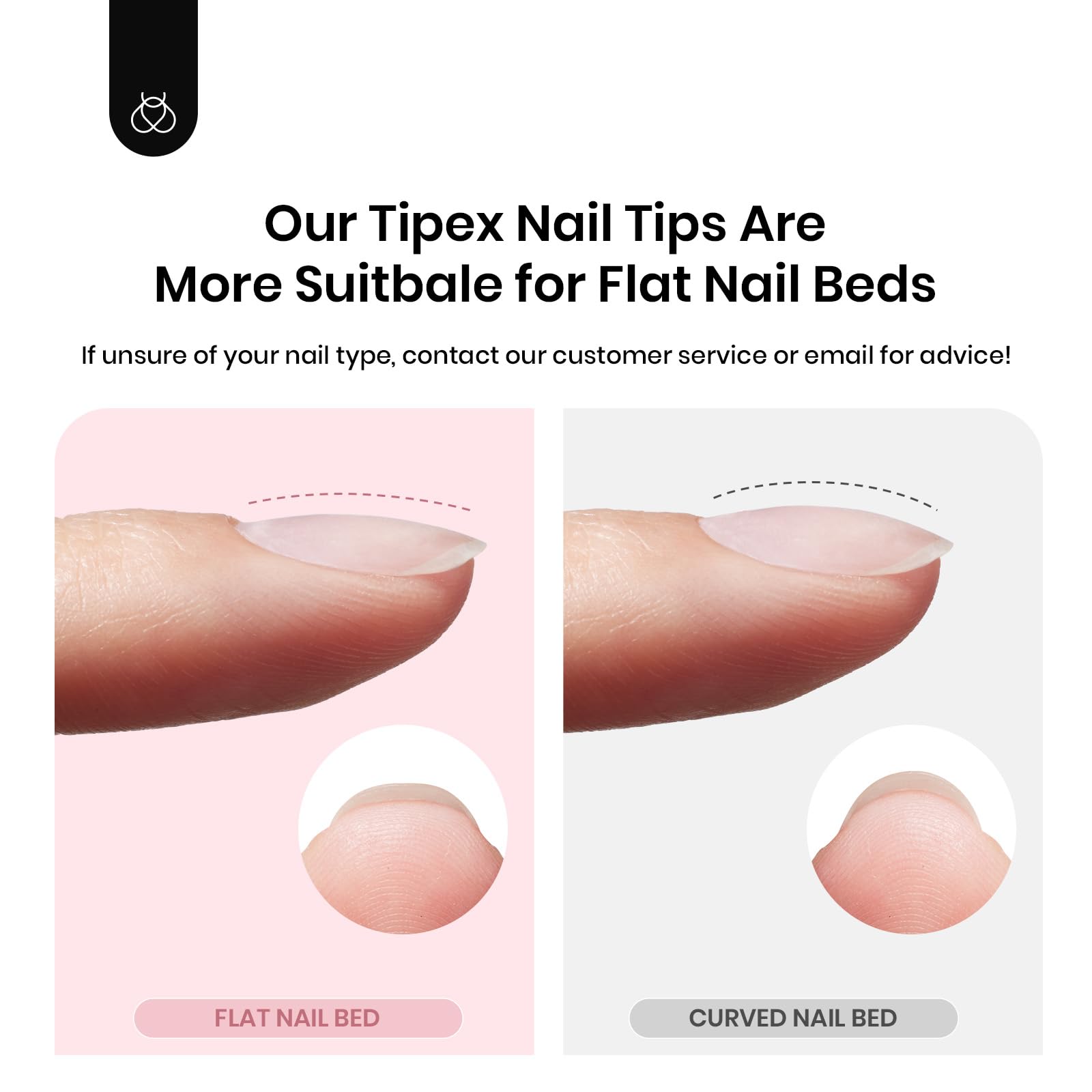 Beetles Tipex Instant Apex Nail Tips - 480Pcs Pre-Built & Pre-Etched Gel Nail Extensions | Durable Thick Clear Acrylic Full Cover Long Coffin Fake Nails for Flat Nails | Perfect for Salon, DIY Manicures & Nail Art Designs