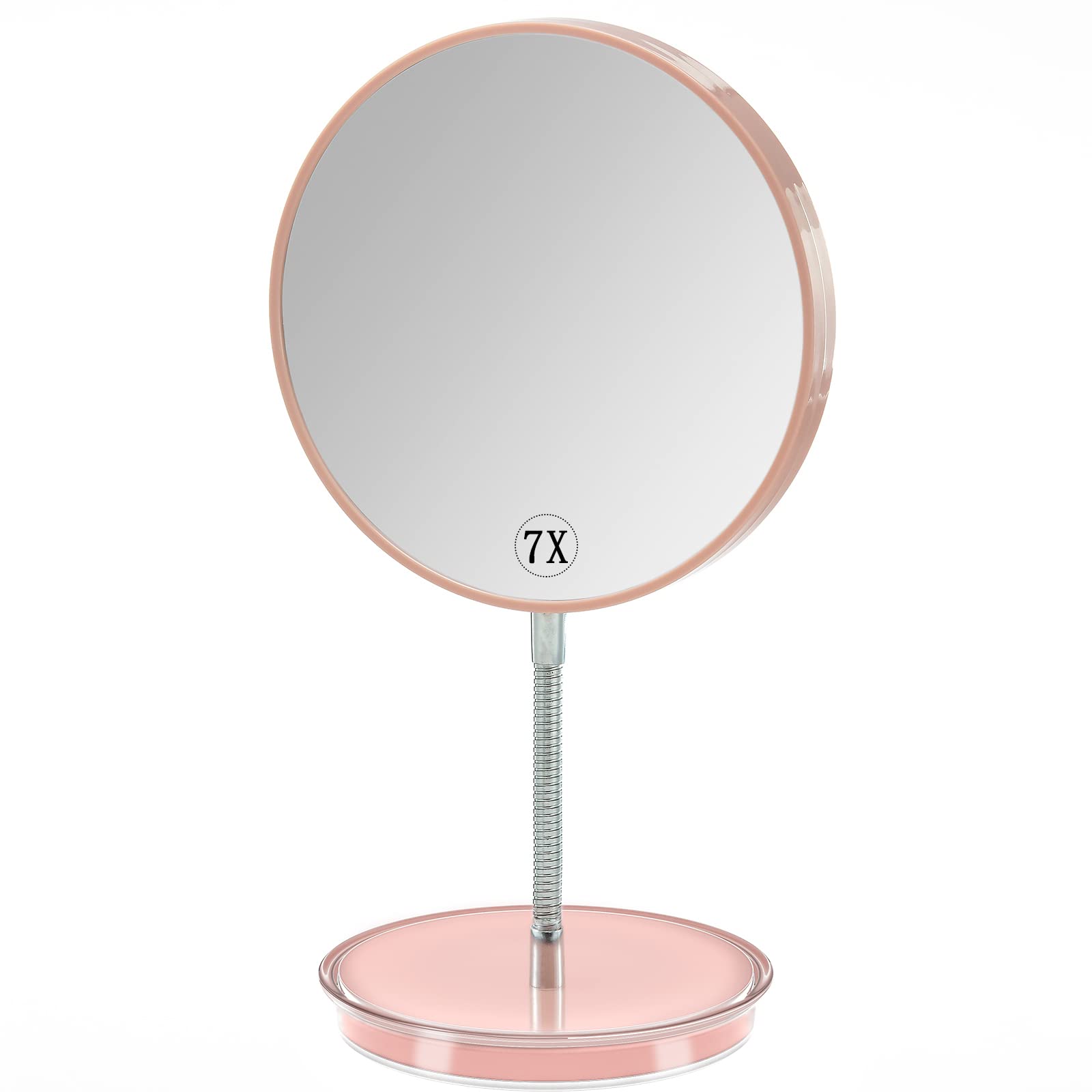 1x/7x Magnification Makeup Mirror with Stand - 6